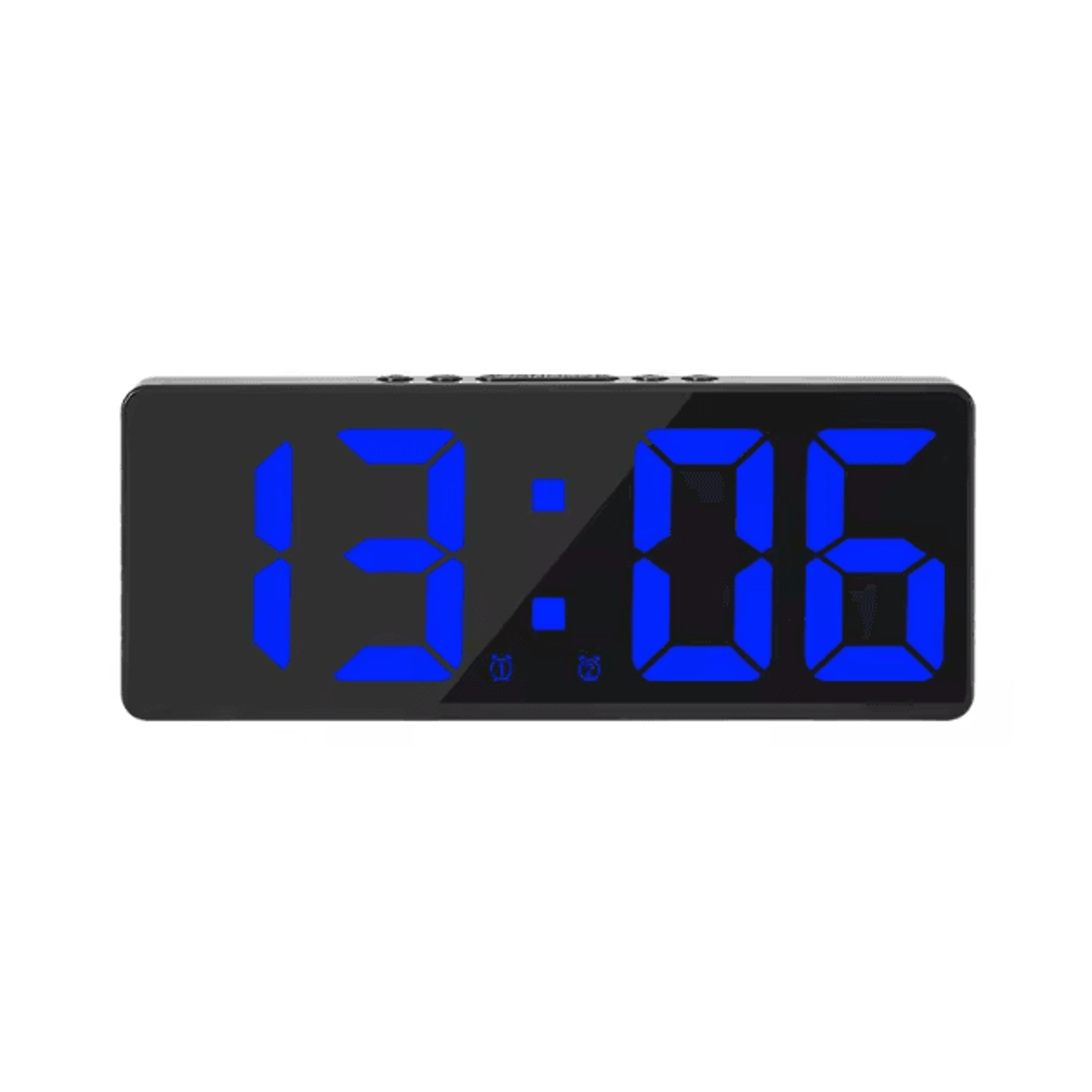 Smart Voice Control LED Digital Alarm Clock  Temperature Display  Snooze Night Mode 9
