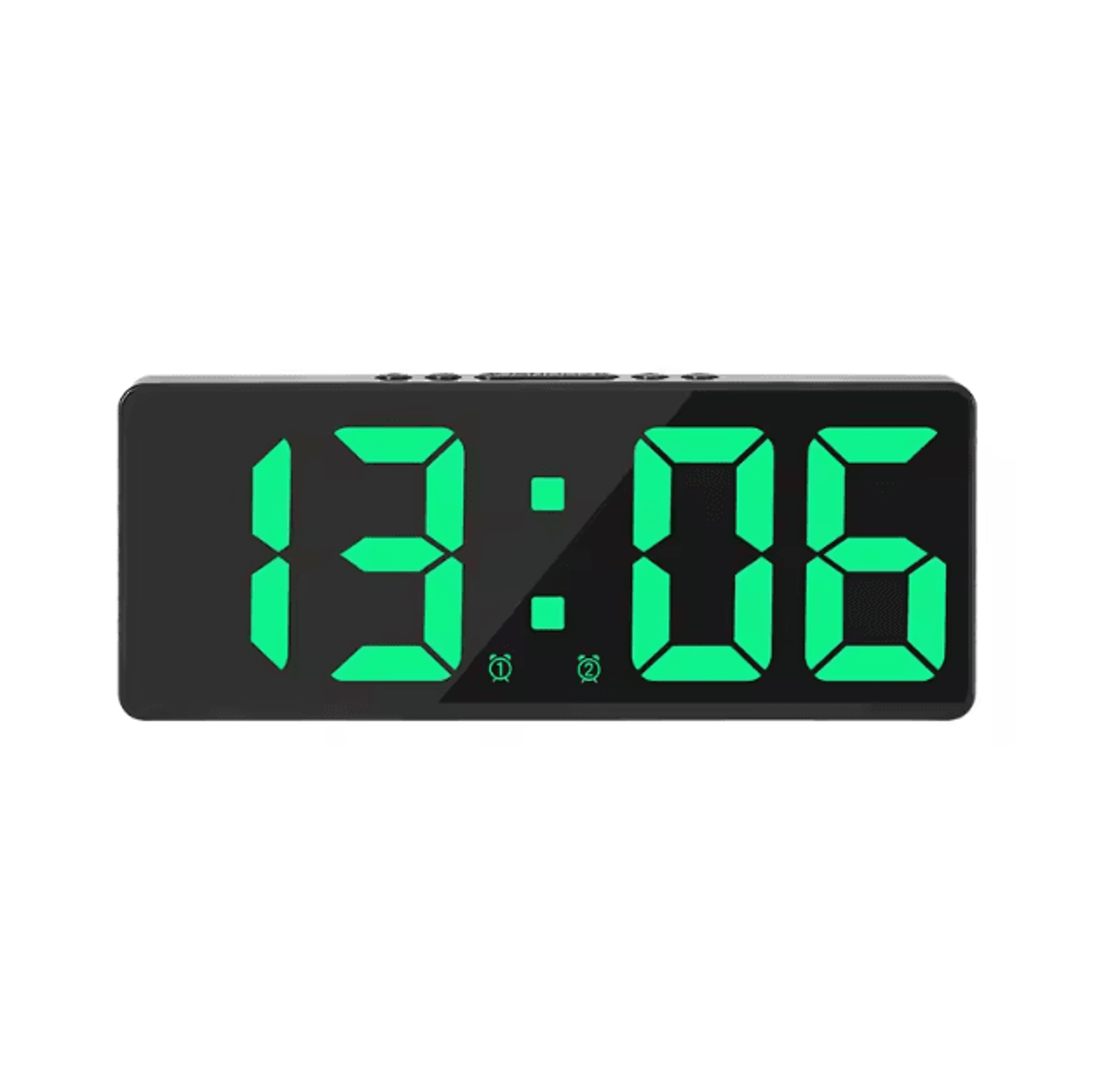 Smart Voice Control LED Digital Alarm Clock  Temperature Display  Snooze Night Mode 5