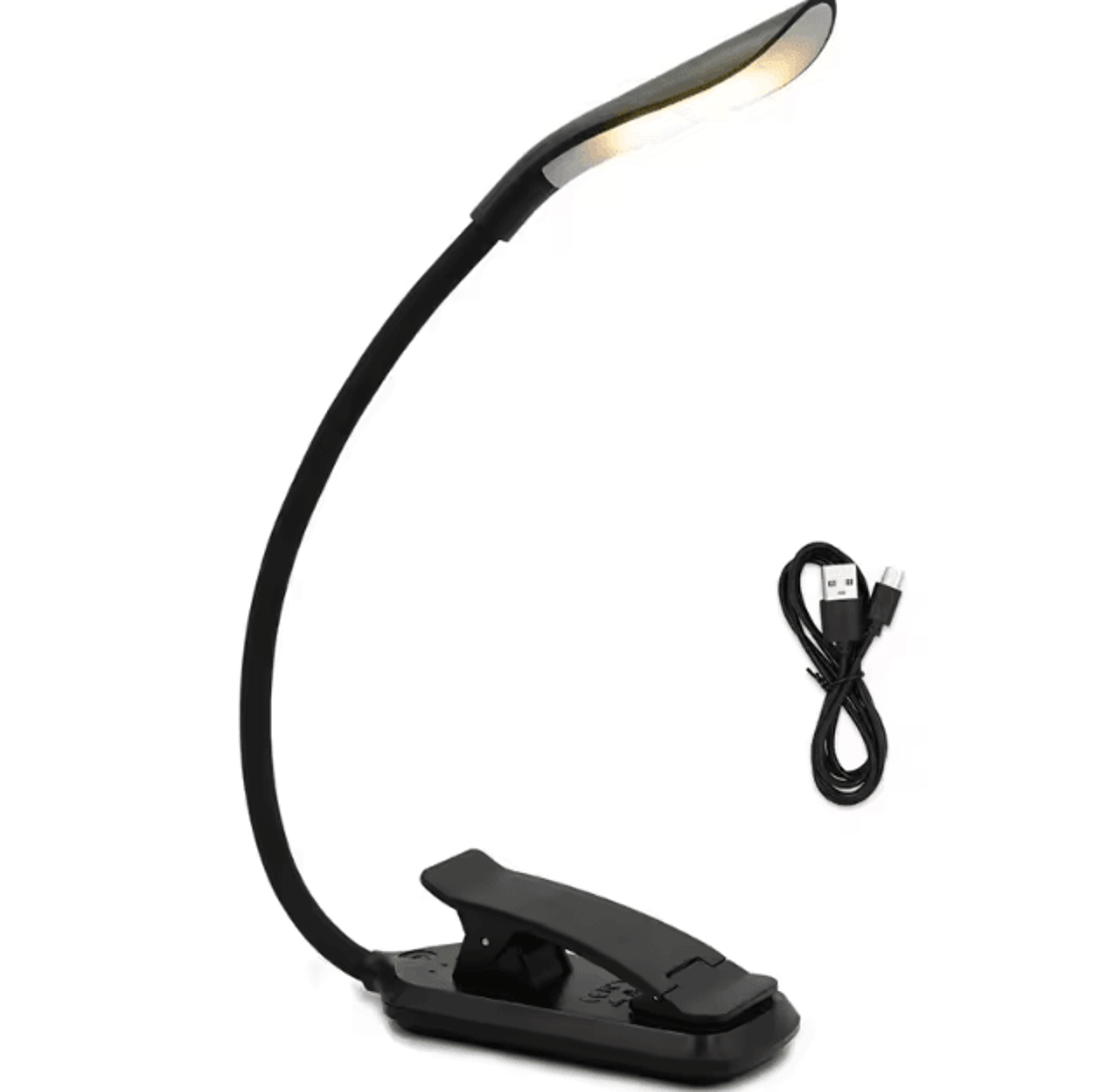 Mini USB Rechargeable Book Light Flexible ClipOn LED Reading Light For Bed  Travel 2