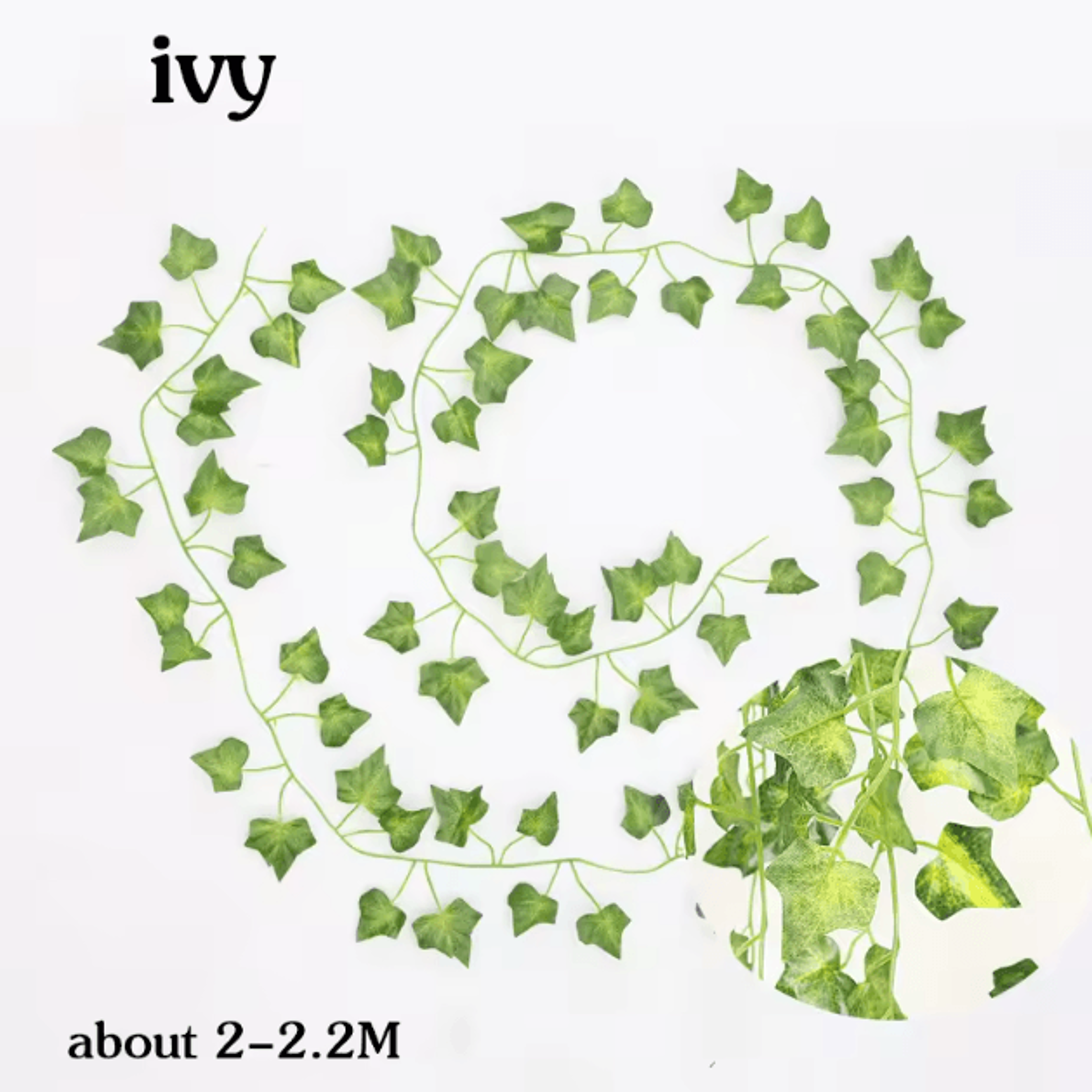 Artificial Hanging Ivy Basket Vine  Lush Green Rattan Garland Decor For Home  Events 10