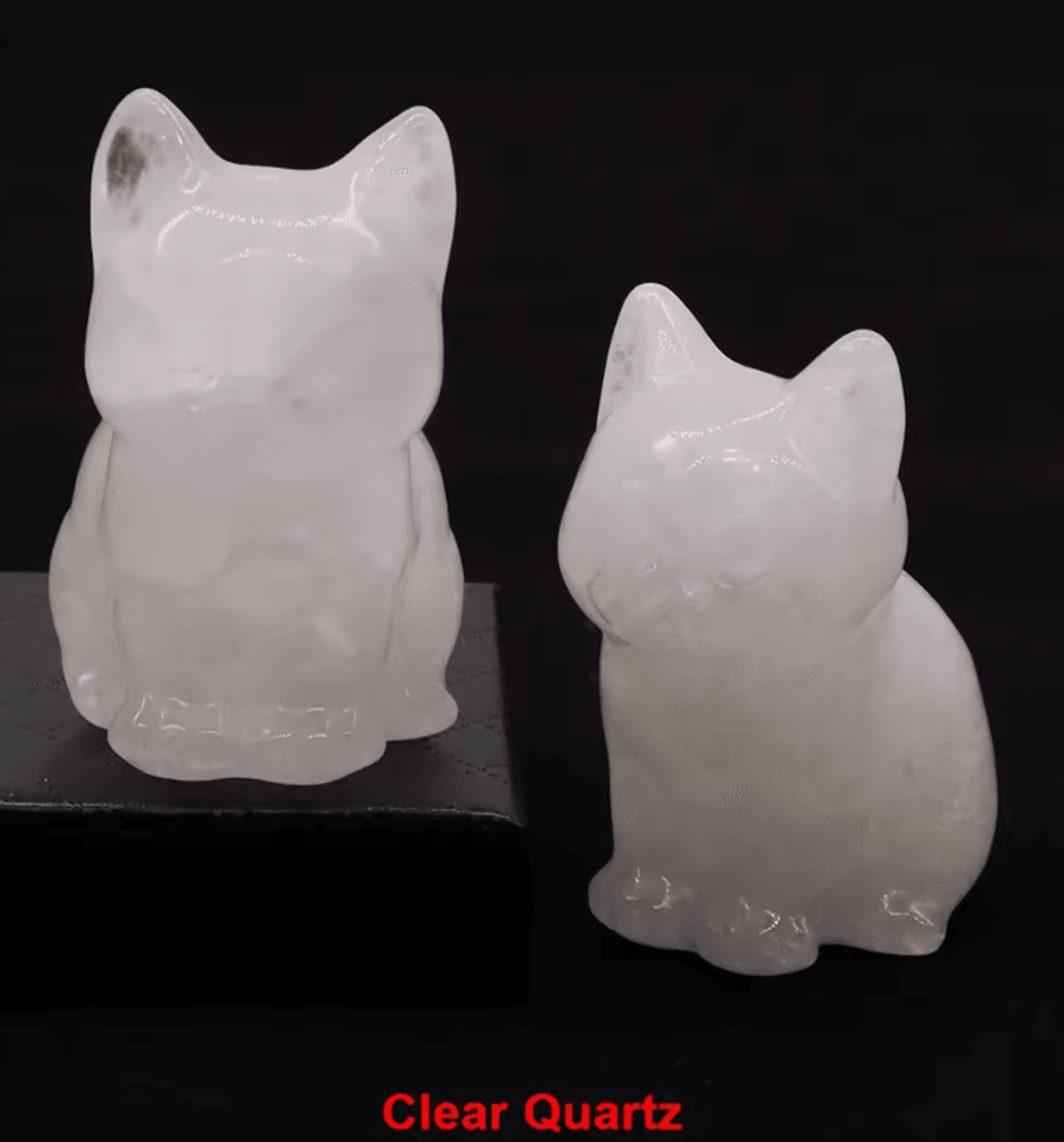 HandCarved Amethyst Cat Figurine  Healing Crystal Decor For Home  Meditation 11