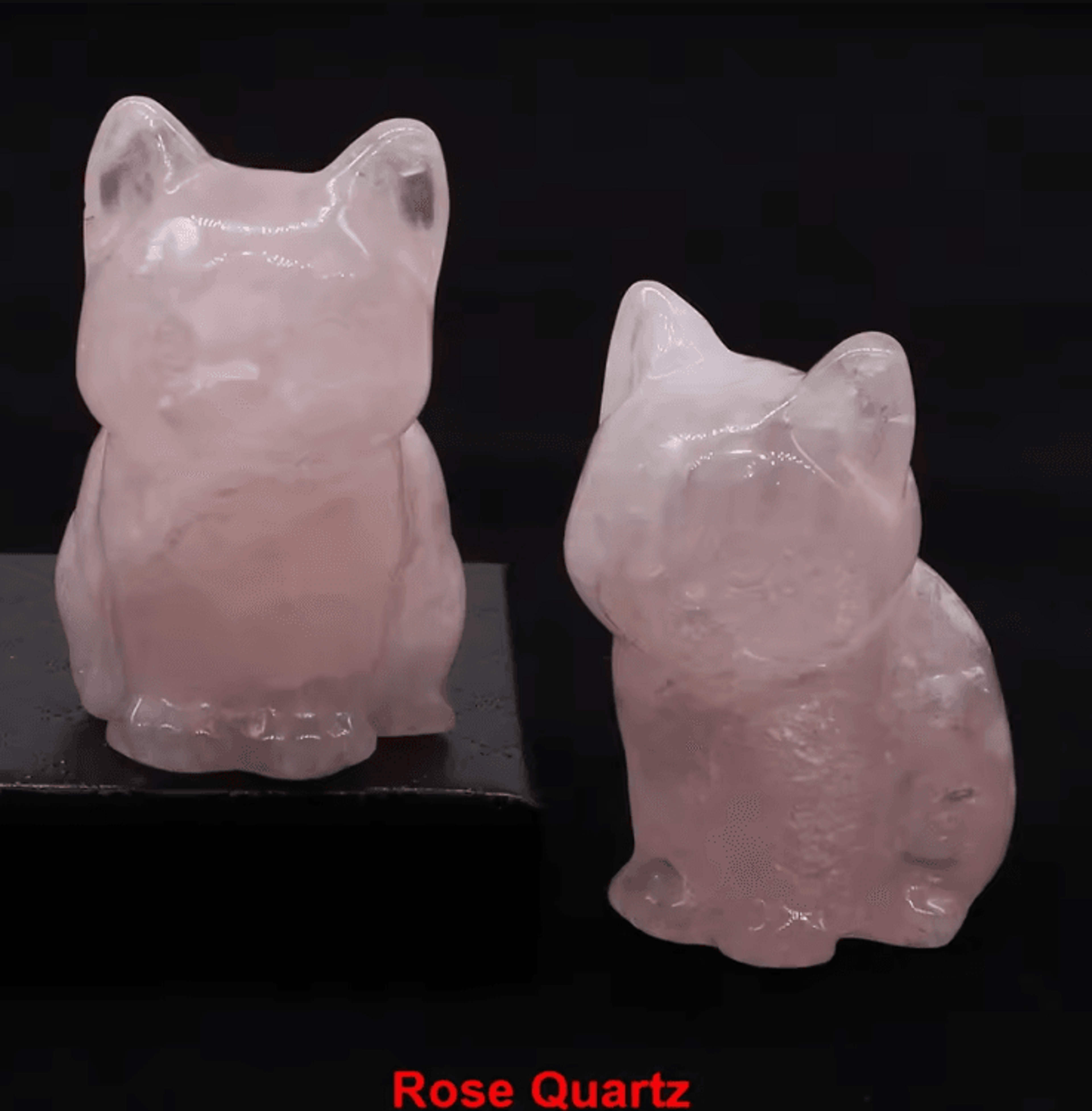 HandCarved Amethyst Cat Figurine  Healing Crystal Decor For Home  Meditation 13