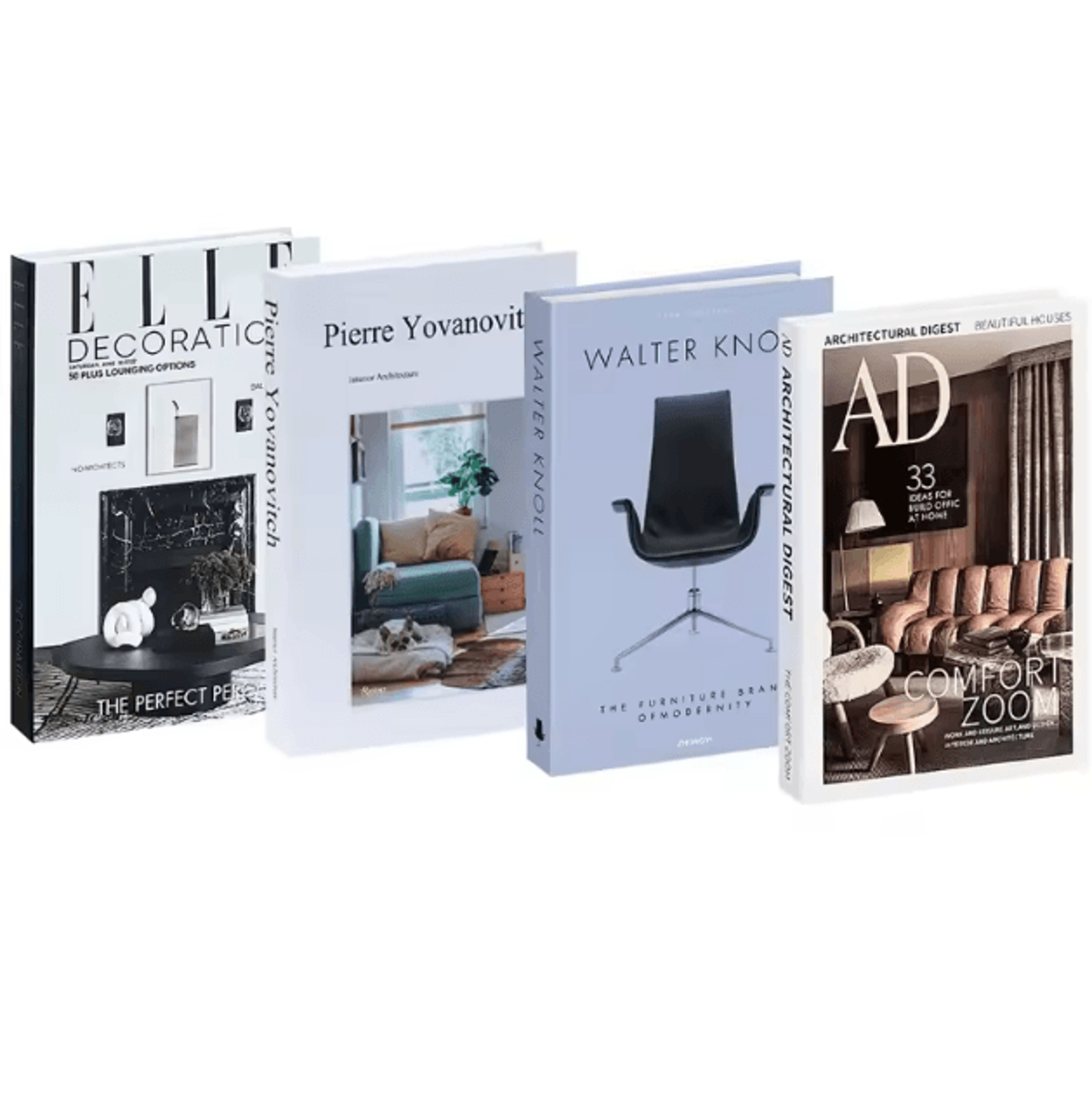 Decorative Faux Book Set 4PCS  Aesthetic Coffee Table  Bookshelf Styling Decor 3