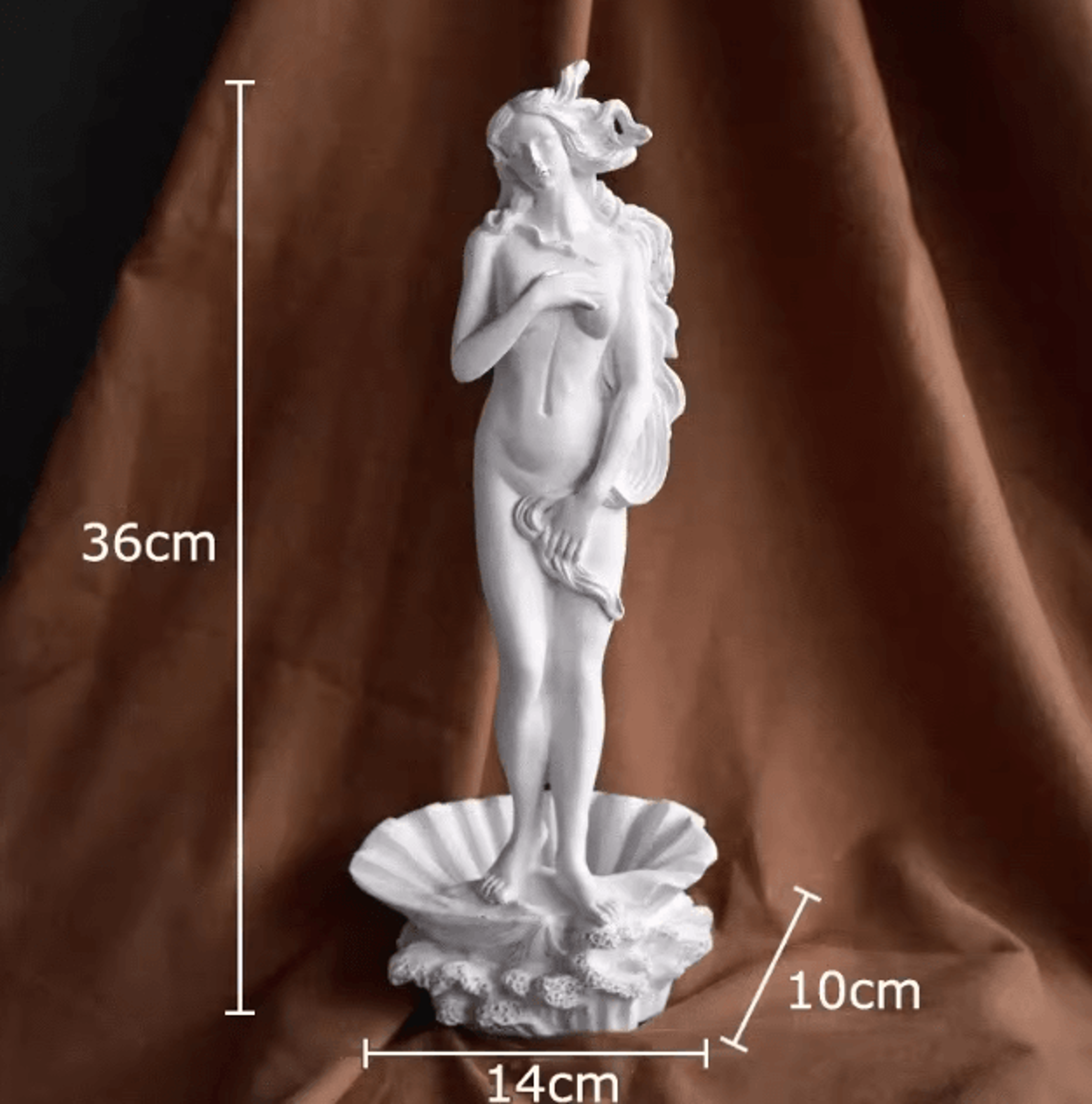 Mythological Venus Goddess Resin Statue  Elegant Aesthetic Desk  Room Decor 6
