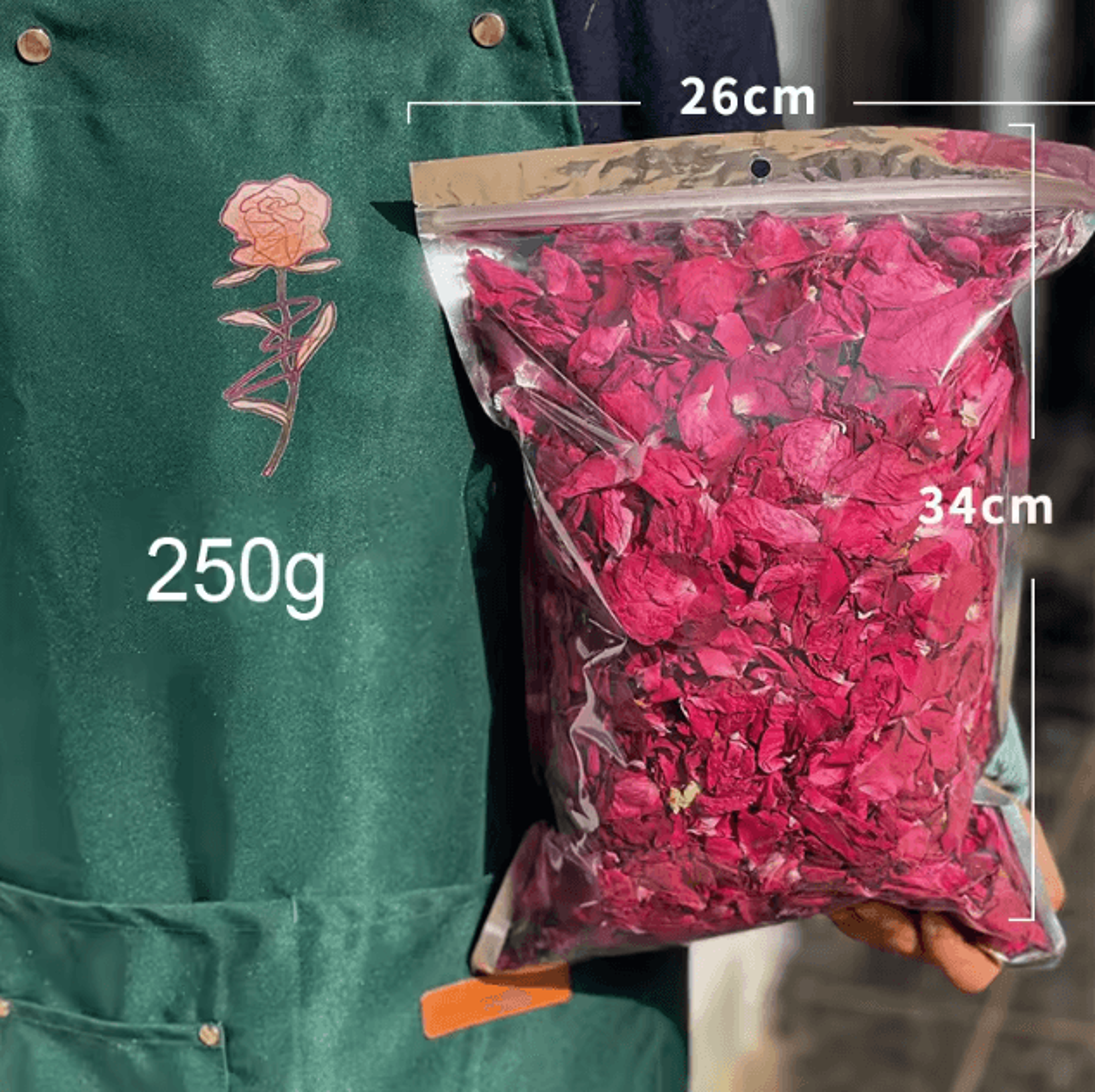Natural Dried Rose Petals 500g  Aromatherapy Bath Spa  Wedding Decor Flowers 2