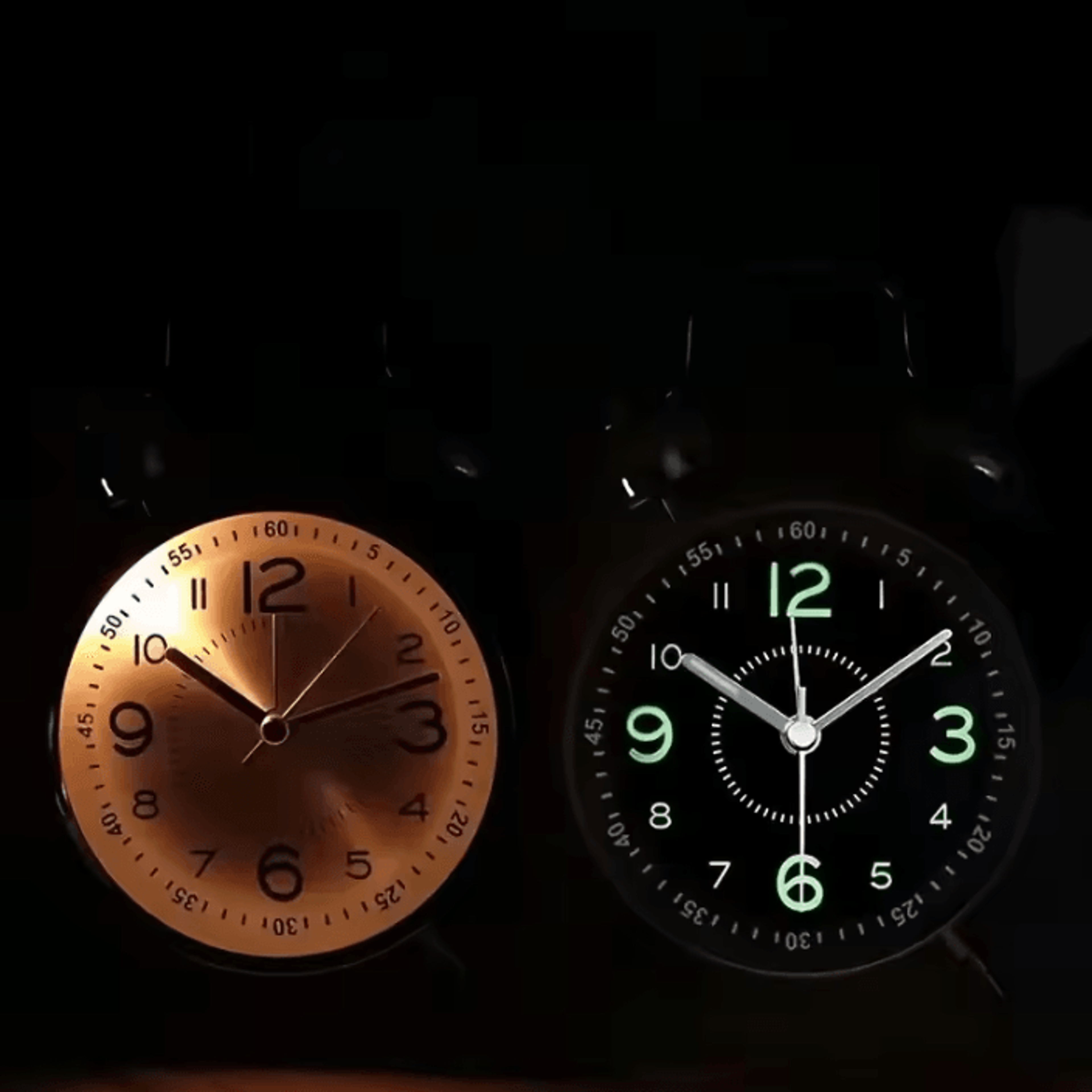 Vintage Twin Bell Alarm Clock With Night Light  Loud Metal Desk Clock For Heavy Sleepers 2