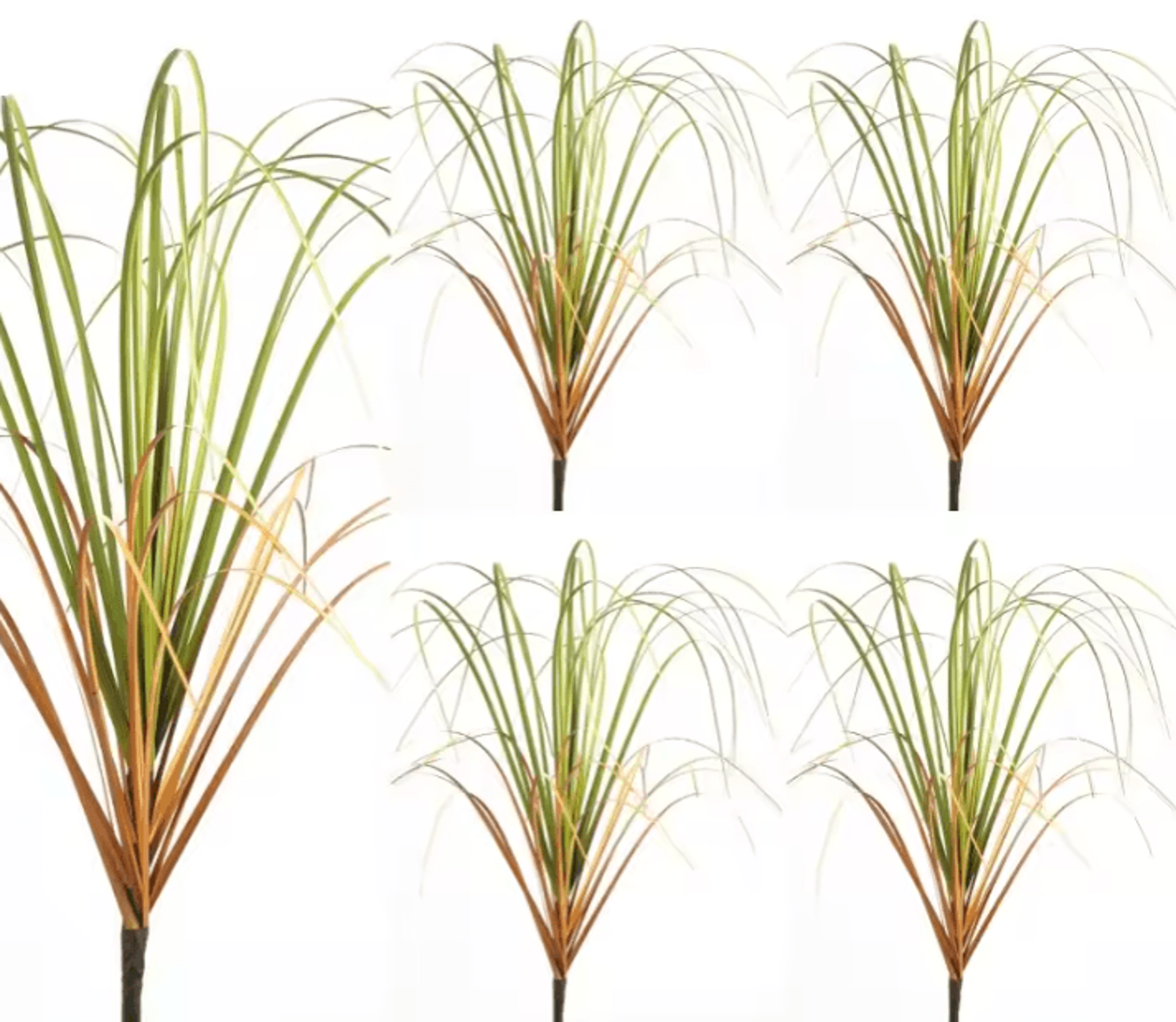 Realistic Artificial Grass Bush Set  Mini Faux Green Plants  Reed Decor For Home Styling 10
