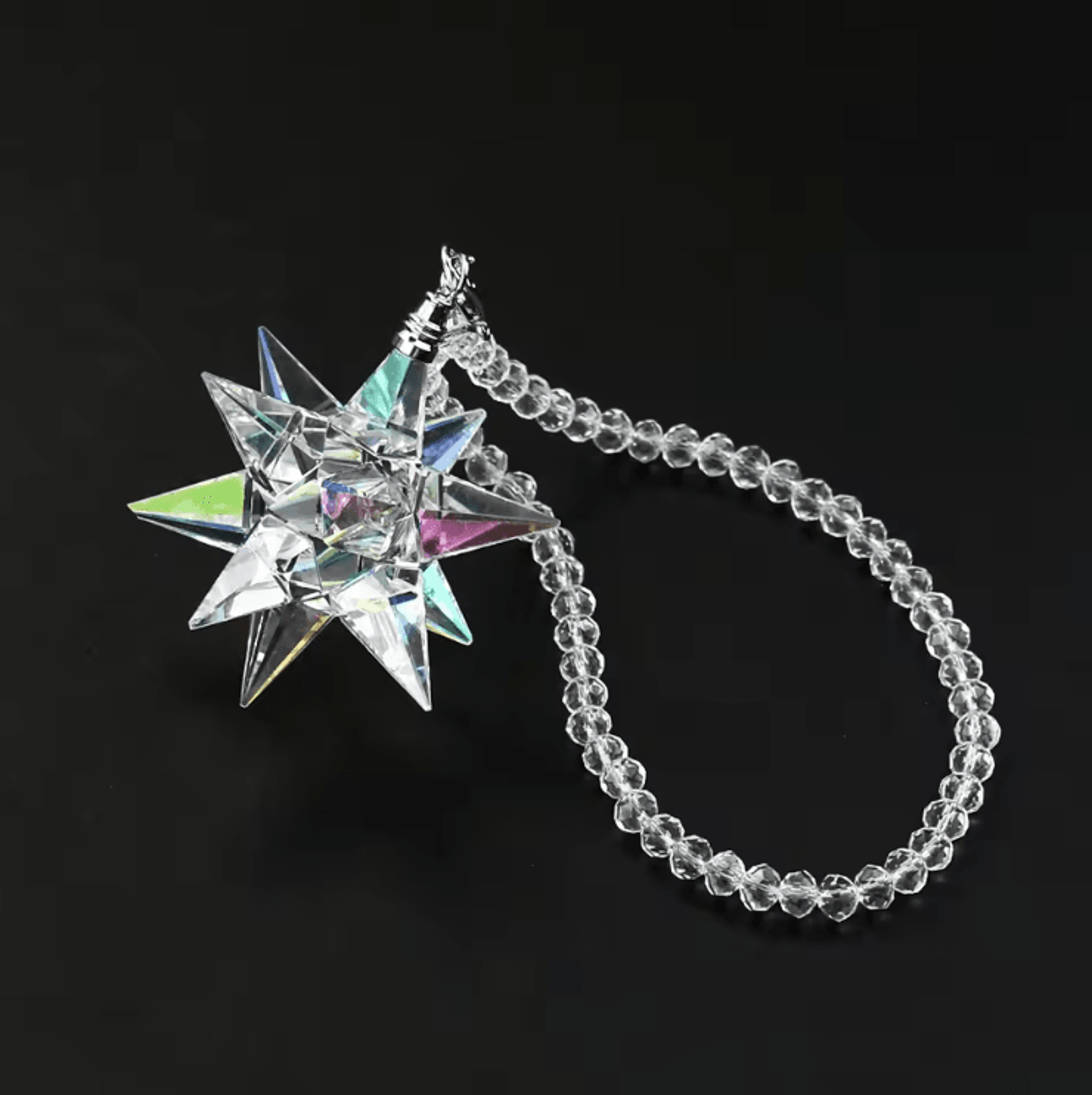 AB Crystal Rainbow Maker Car Pendant  Aurora Borealis Hanging Prism Decor 2