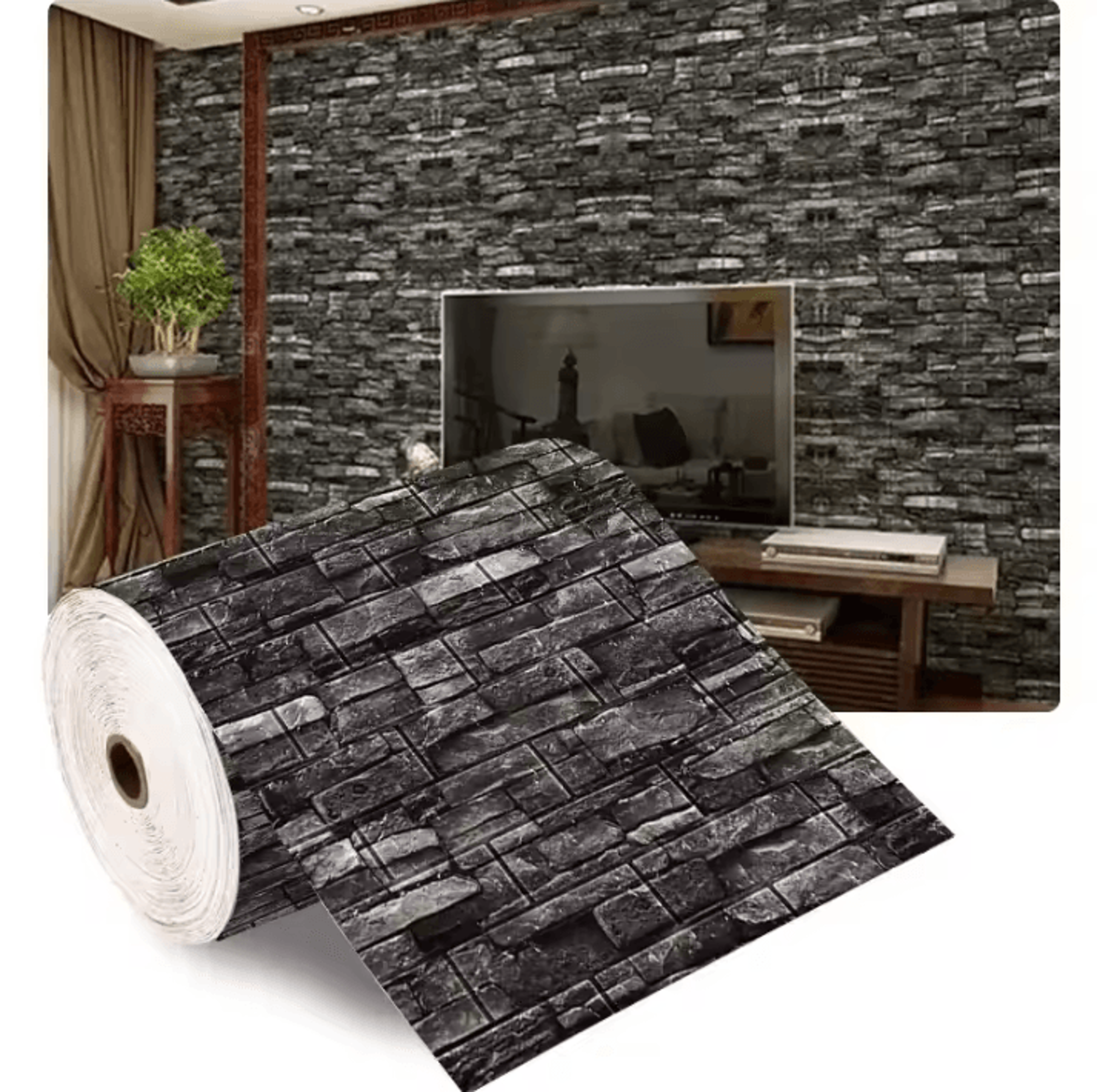 3D Foam Brick Wall Panels  SelfAdhesive Peel And Stick Wall Panels Waterproof Decor 5
