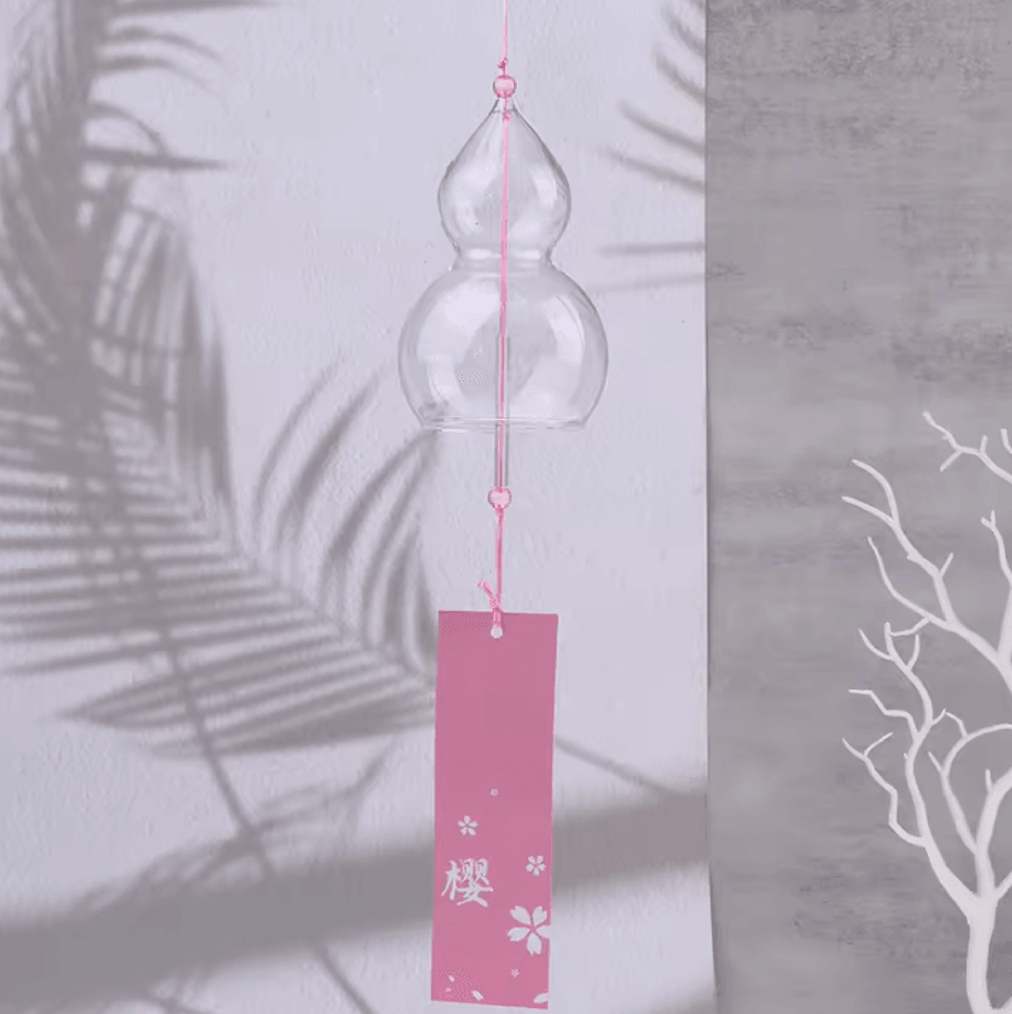 Transparent Glass Wind Chimes Bell  Japanese Glass Wind Bell Hanging Decor 5