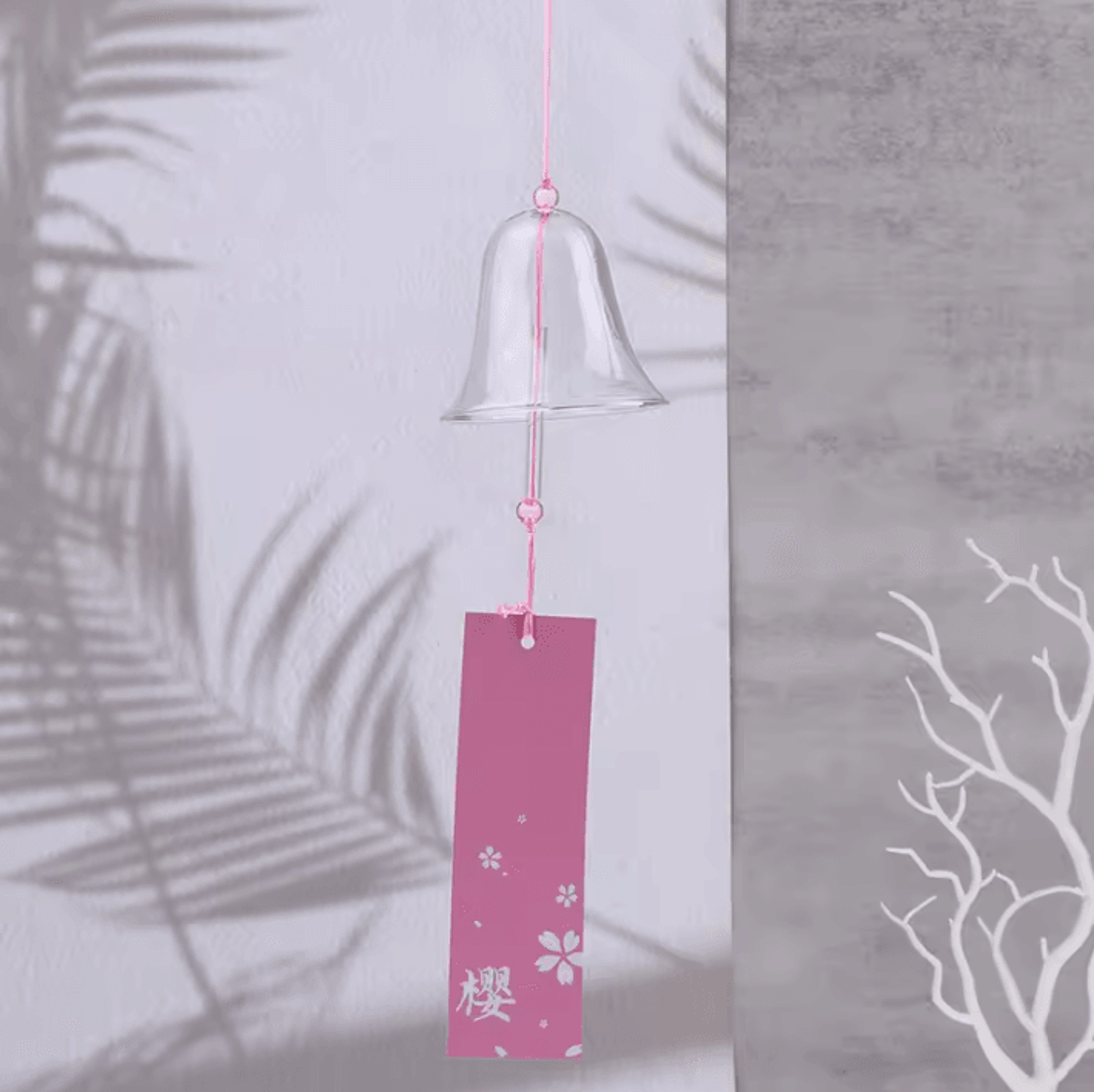 Transparent Glass Wind Chimes Bell  Japanese Glass Wind Bell Hanging Decor 7
