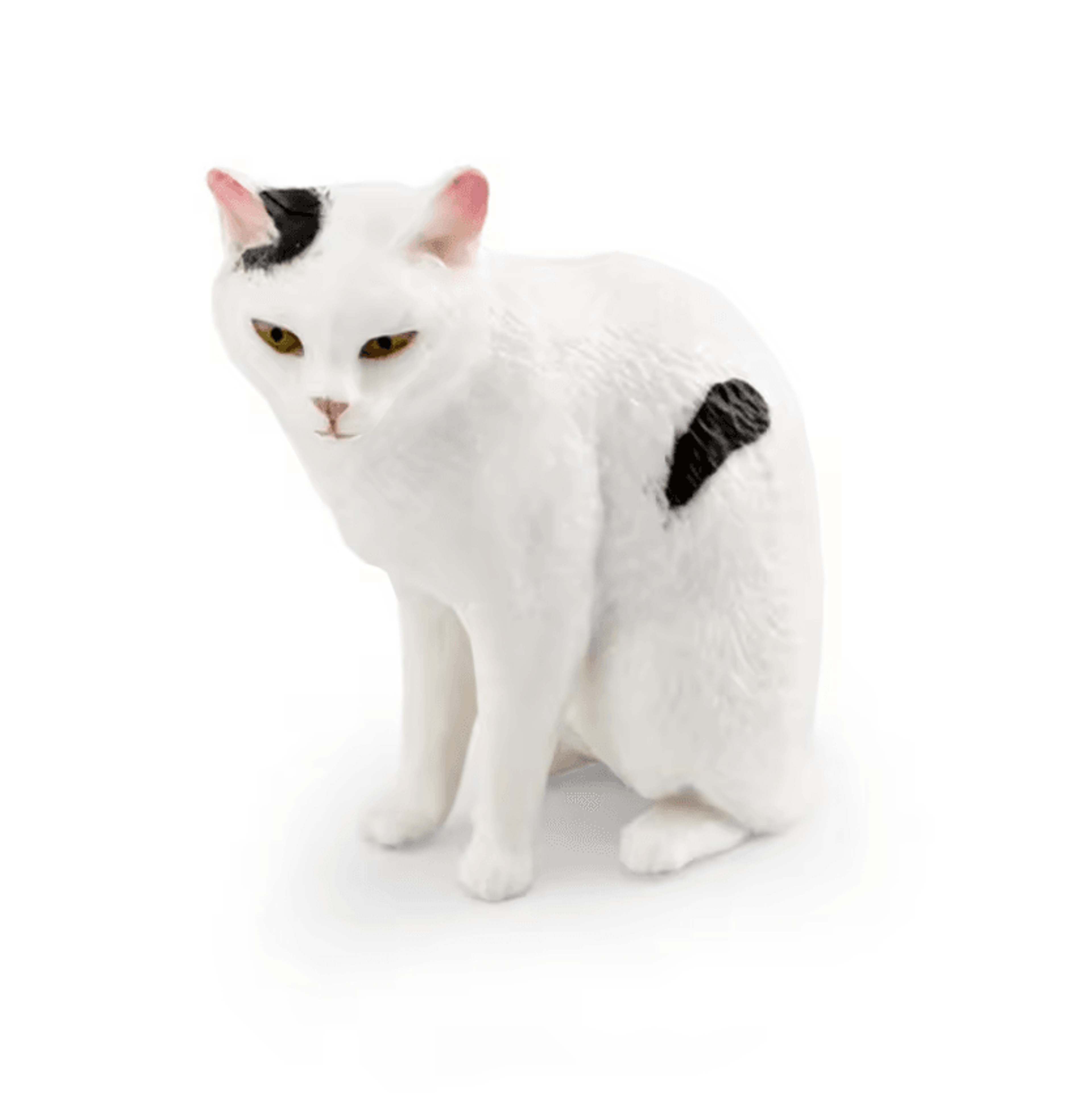 Cute Lying Orange Cat Figurine  Realistic Resin Cat Desk Decor Mini Pet Ornament 1