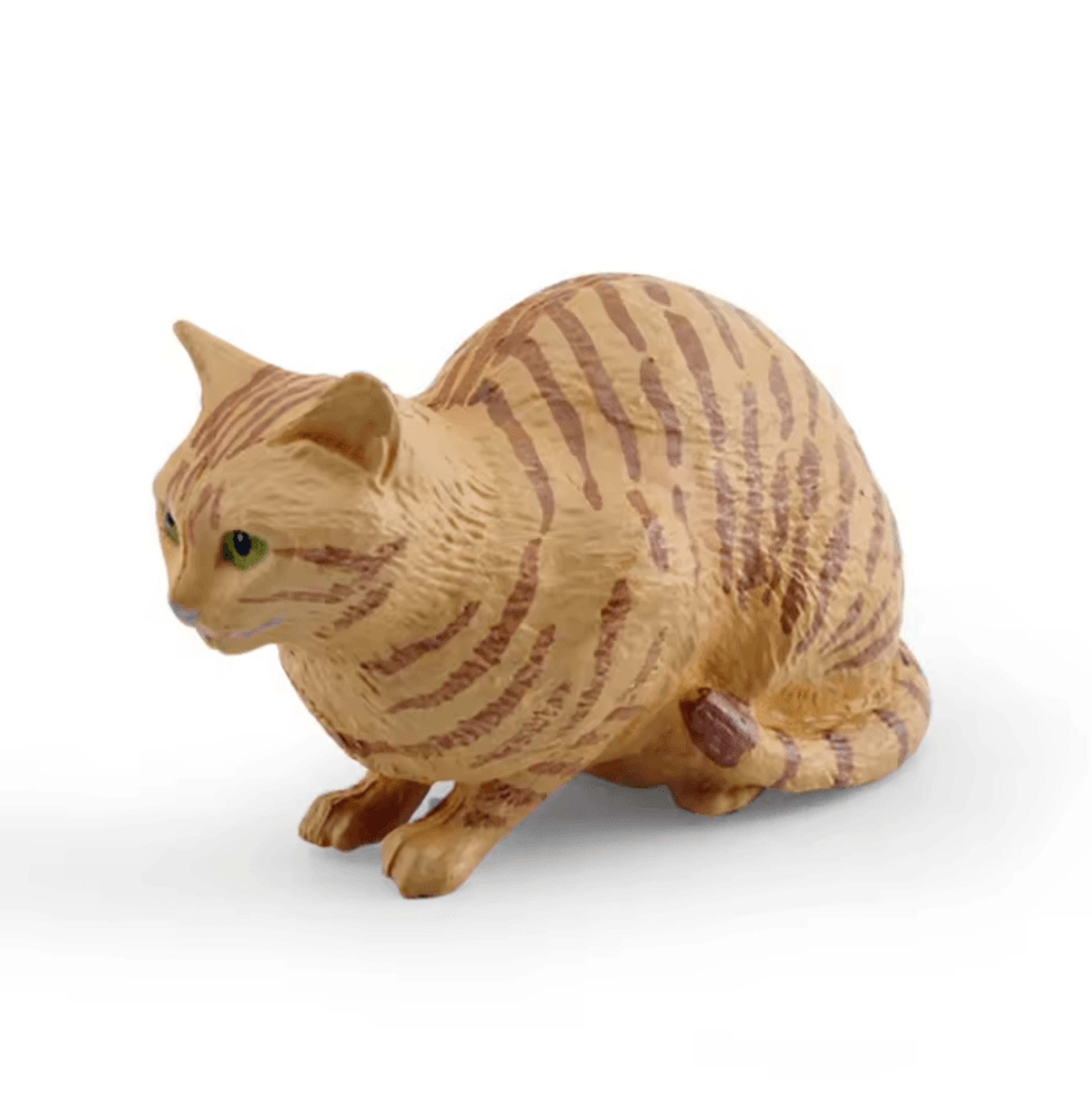 Cute Lying Orange Cat Figurine  Realistic Resin Cat Desk Decor Mini Pet Ornament 6