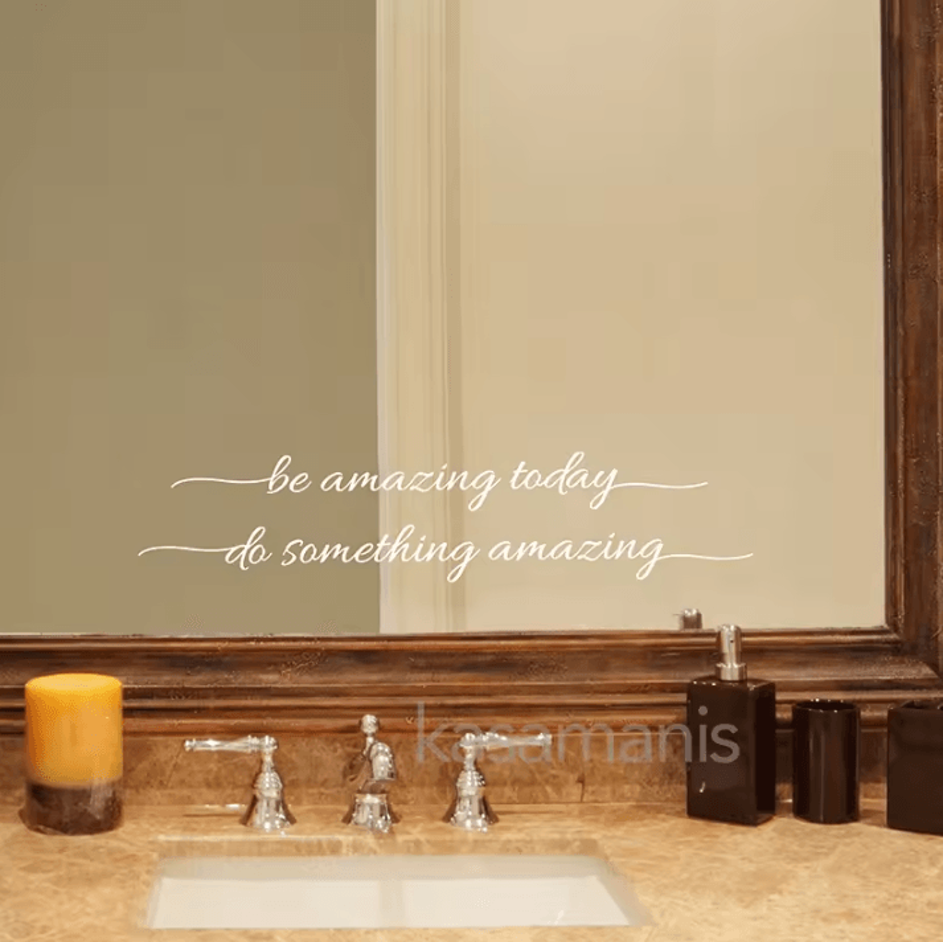 You Look Amazing Mirror Vinyl Decal  Motivational Bathroom  Bedroom Sticker 1