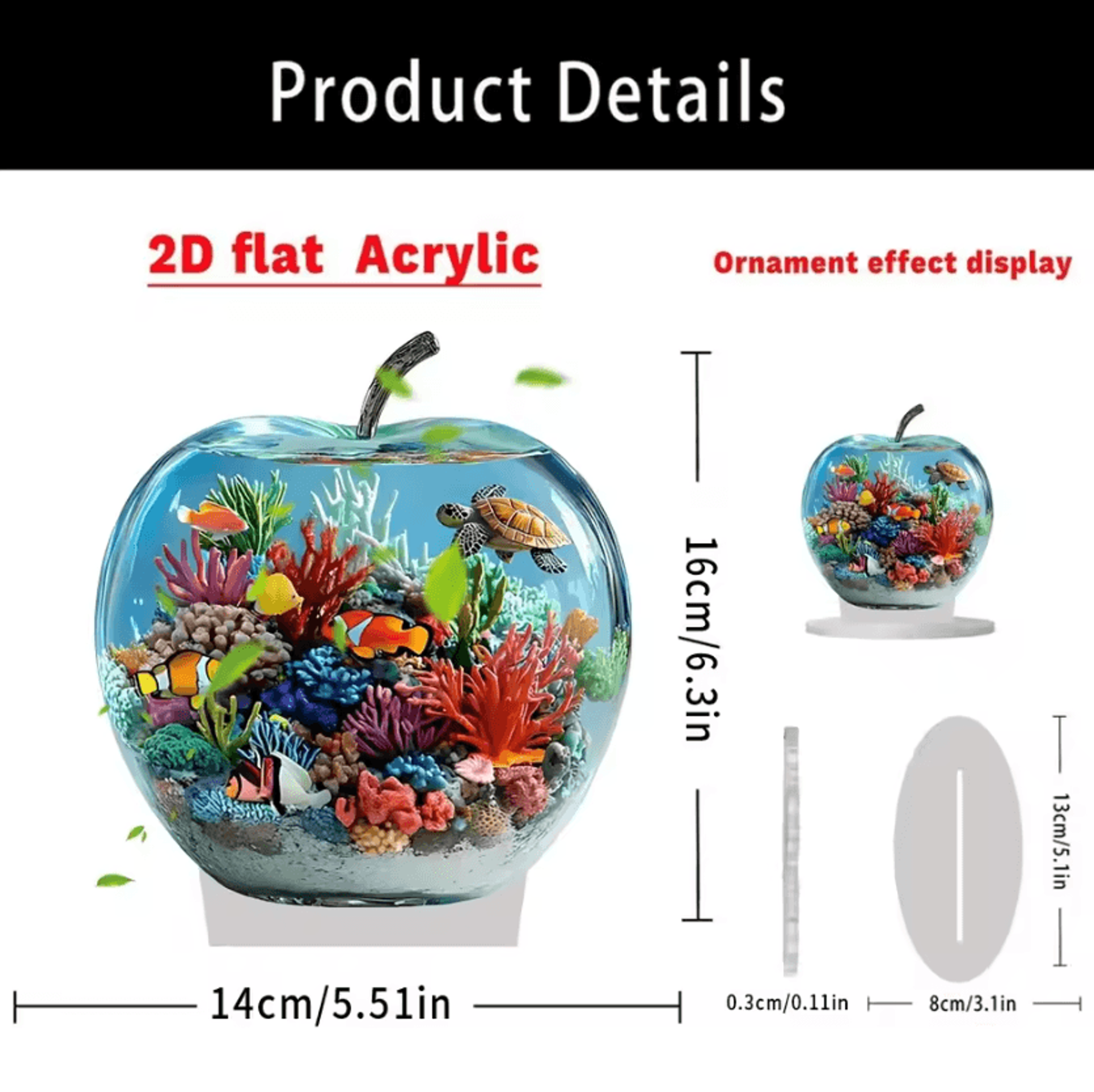 Clear Crystal Apple Figurine Paperweight  Elegant Glass Desk Decor  Collectible Ornament 5