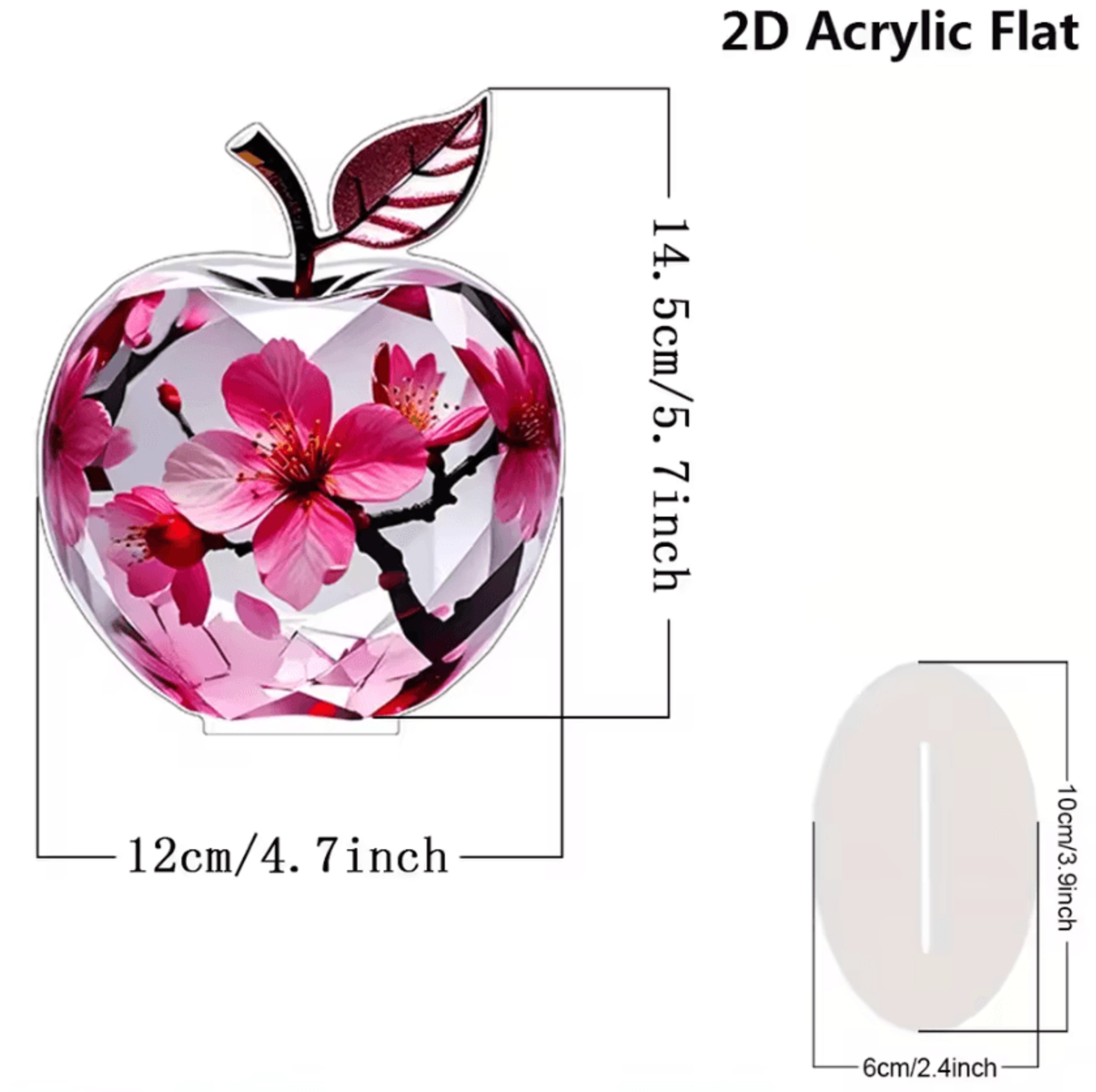 Clear Crystal Apple Figurine Paperweight  Elegant Glass Desk Decor  Collectible Ornament 6