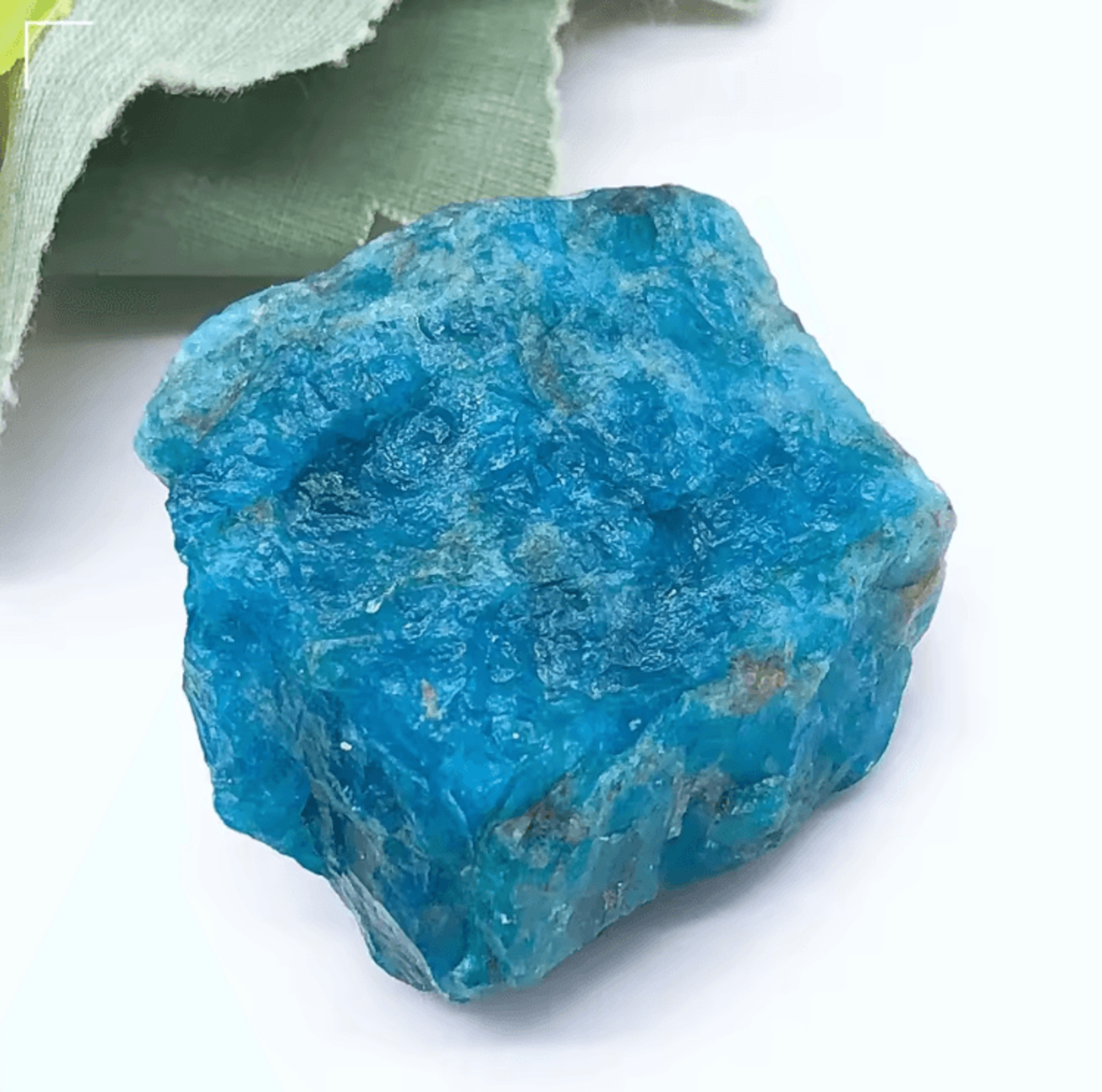 natural blue apatite raw crystal stones – 100g healing mineral for decor & crafts