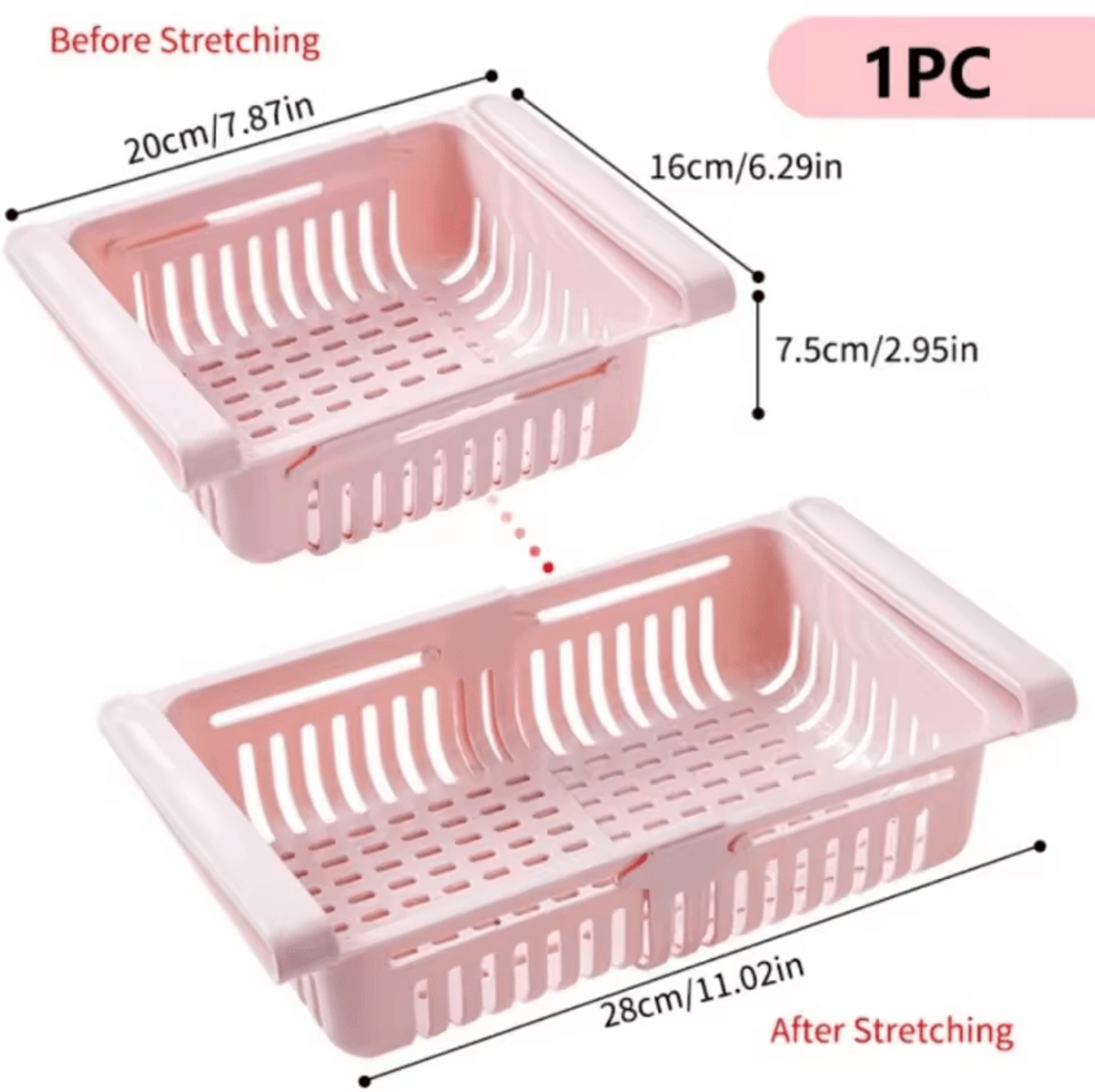 FreshGlide PullOut Refrigerator Drawer Organizer  Refrigerator Drawer Organizer Pull Out Fridge Dra 3