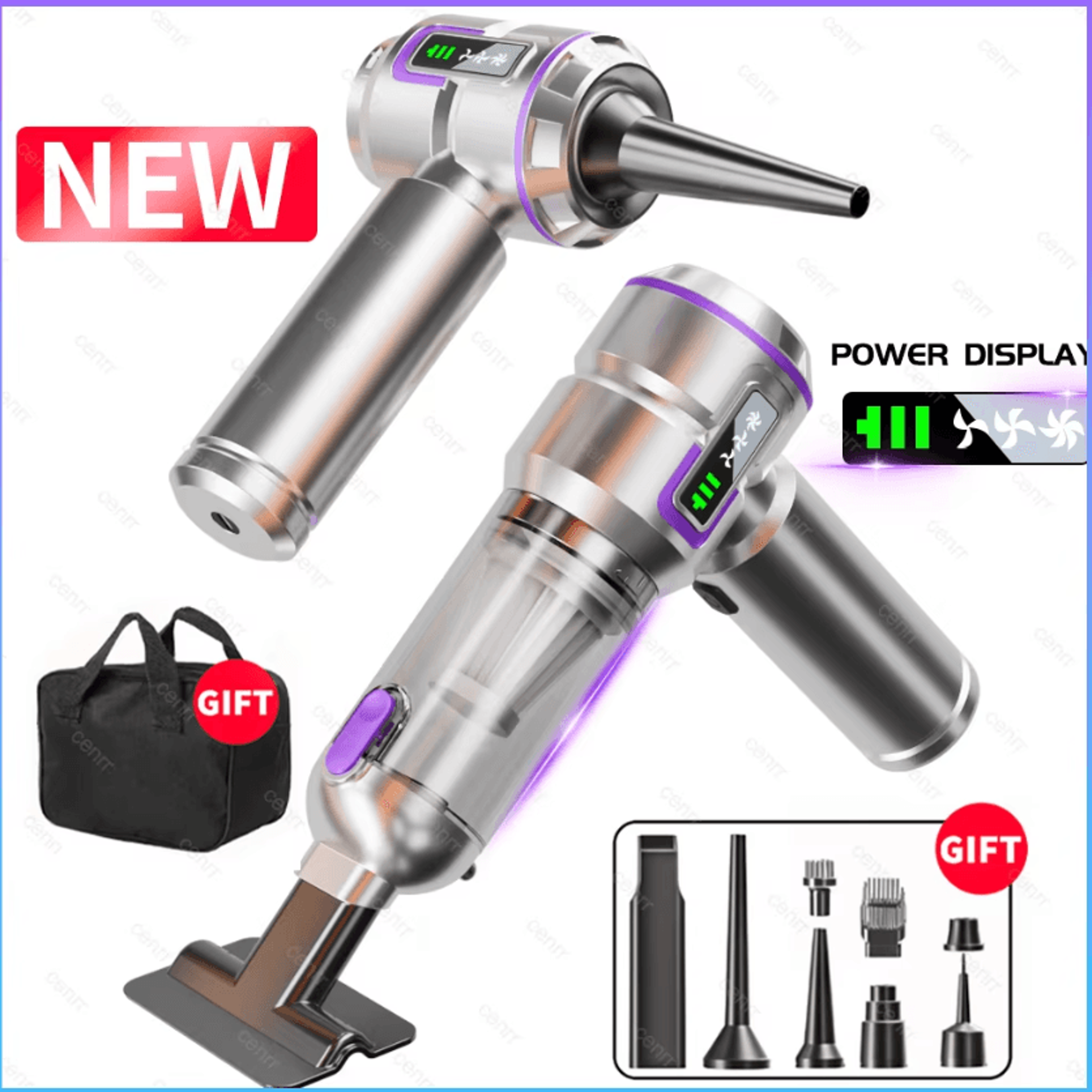 CENRR 998000PA Mini Car Vacuum Cleaner Cordless Car Vacuum Cleaner Portable Handheld Vacuum Cleaner 0