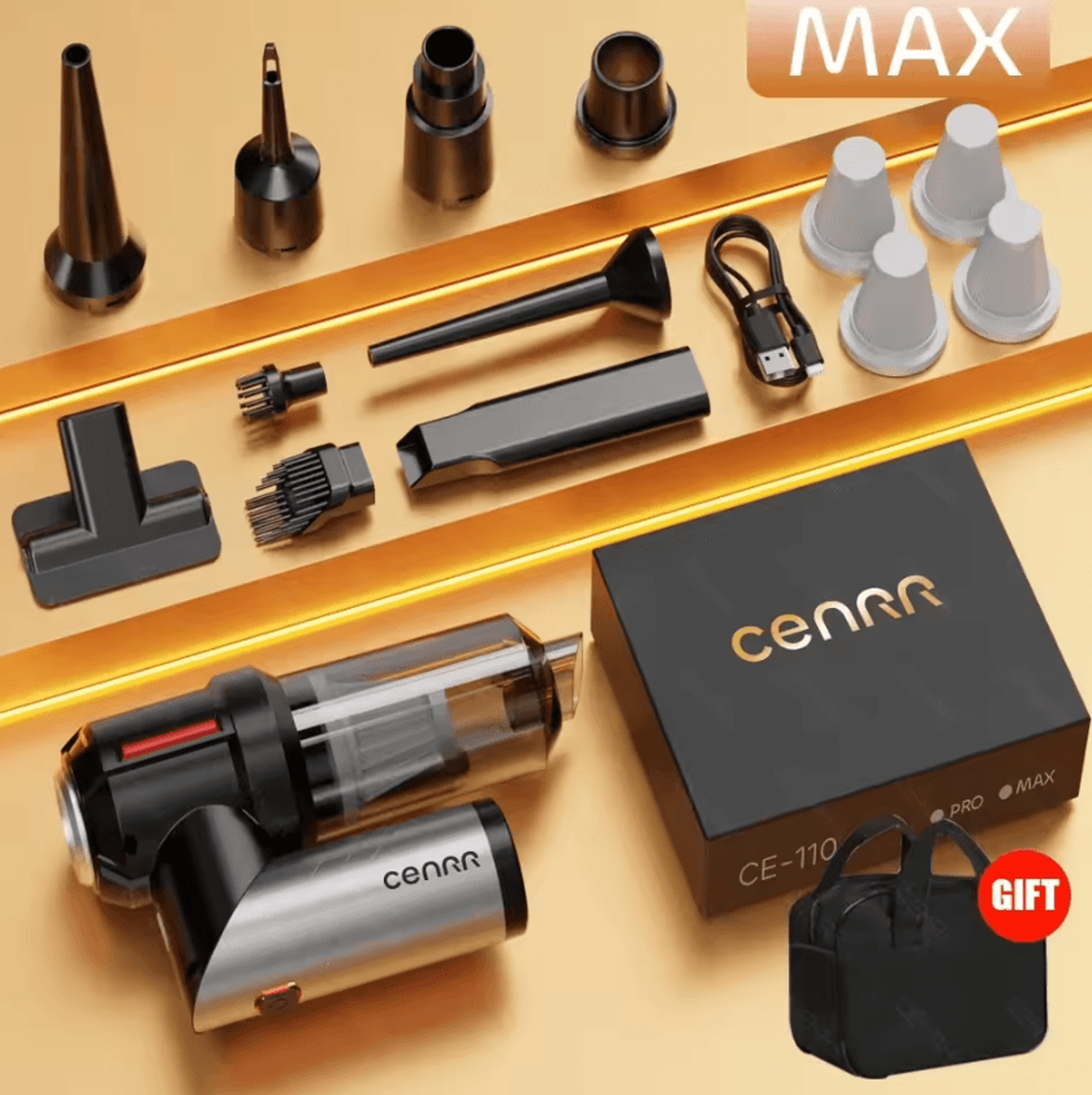 CENRR 998000PA Portable Cordless Car Vacuum Cleaner Cordless Car Vacuum Cleaner Portable Handheld V 7