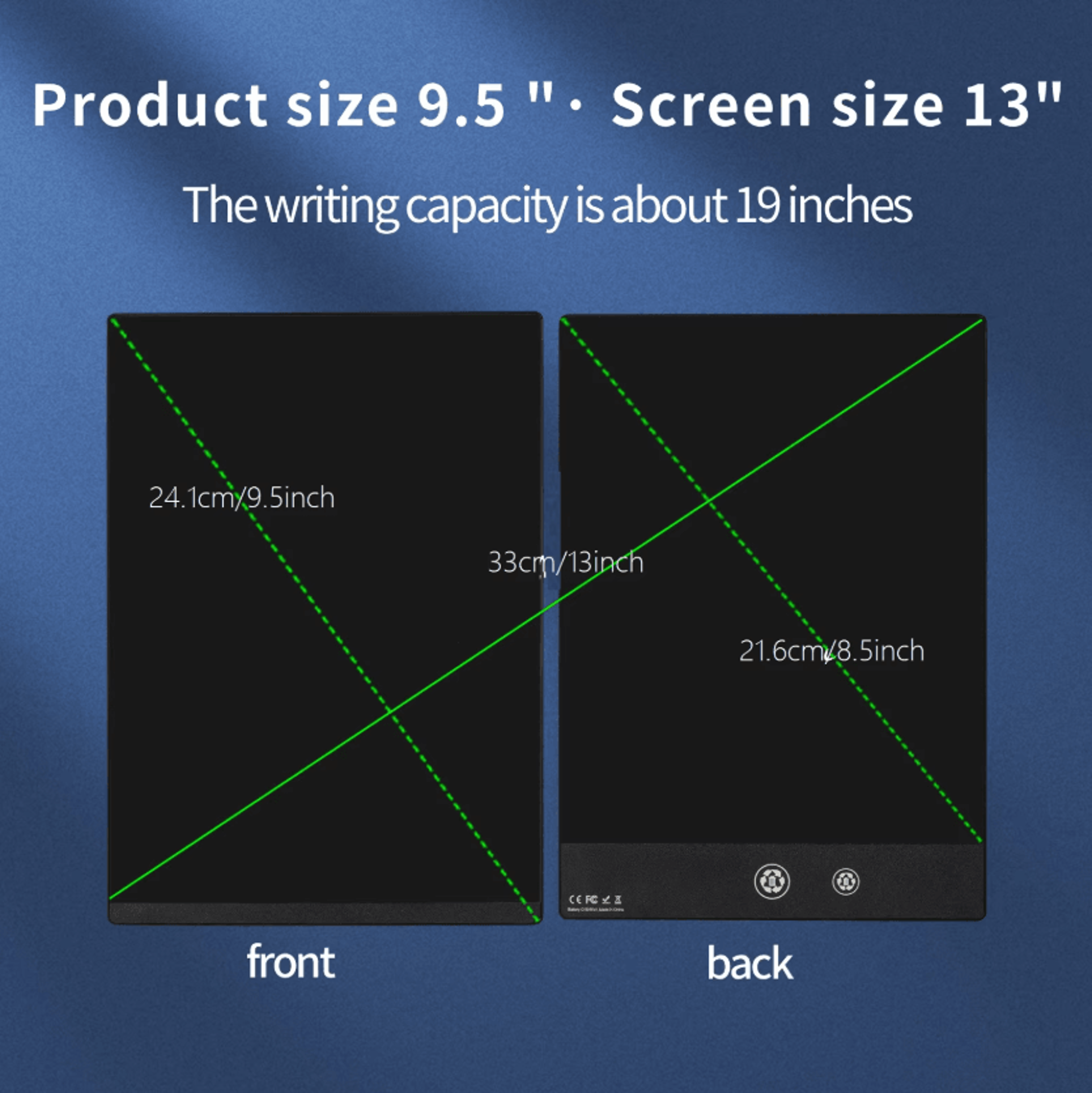 NotePad Pro 95 LCD Writing Tablet  Reusable Drawing Board For Kids  Everyday Notes 2