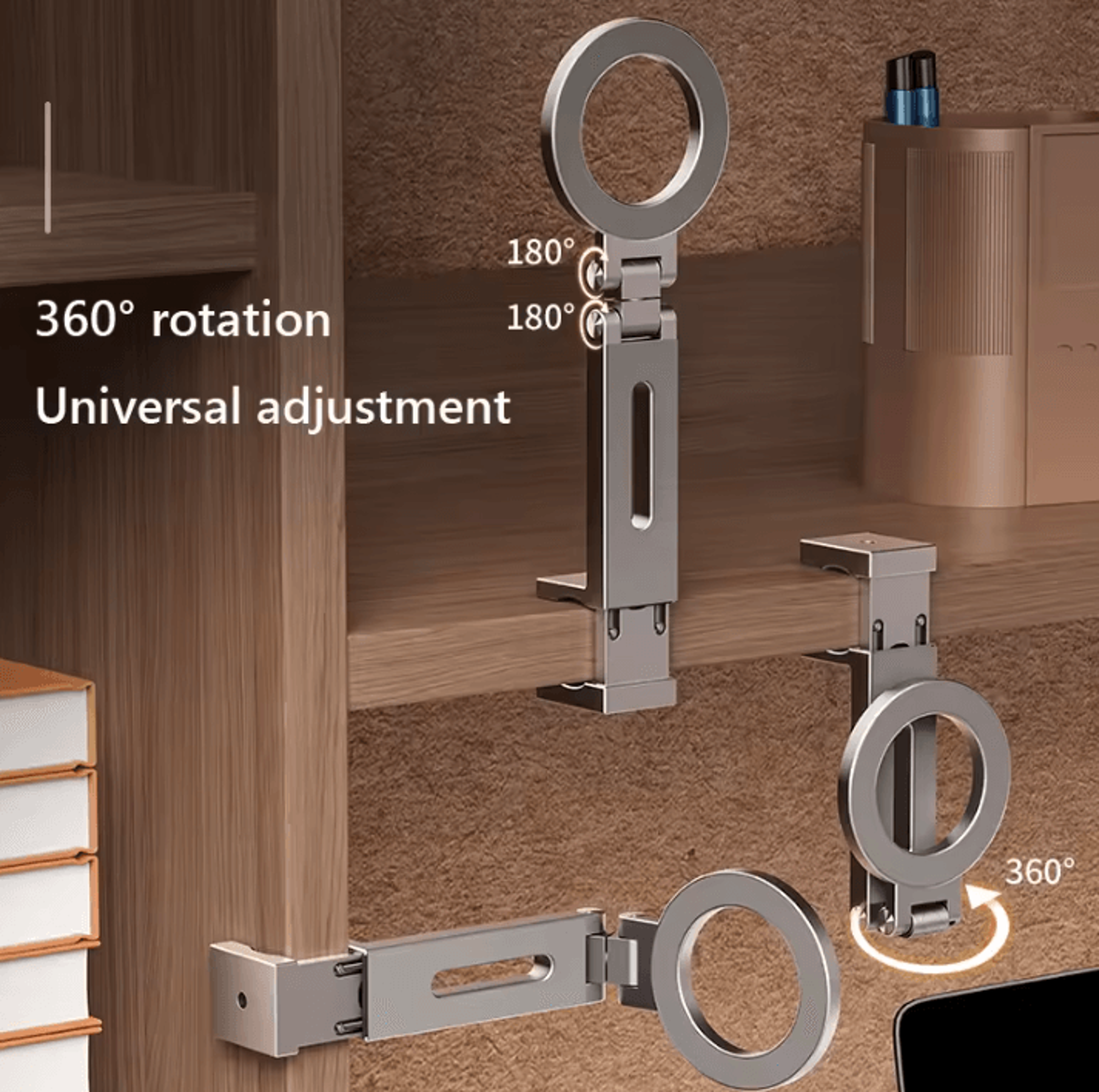 360 Magnetic Airplane Phone Holder  Flexible Travel Phone Mount For HandsFree Viewing 2