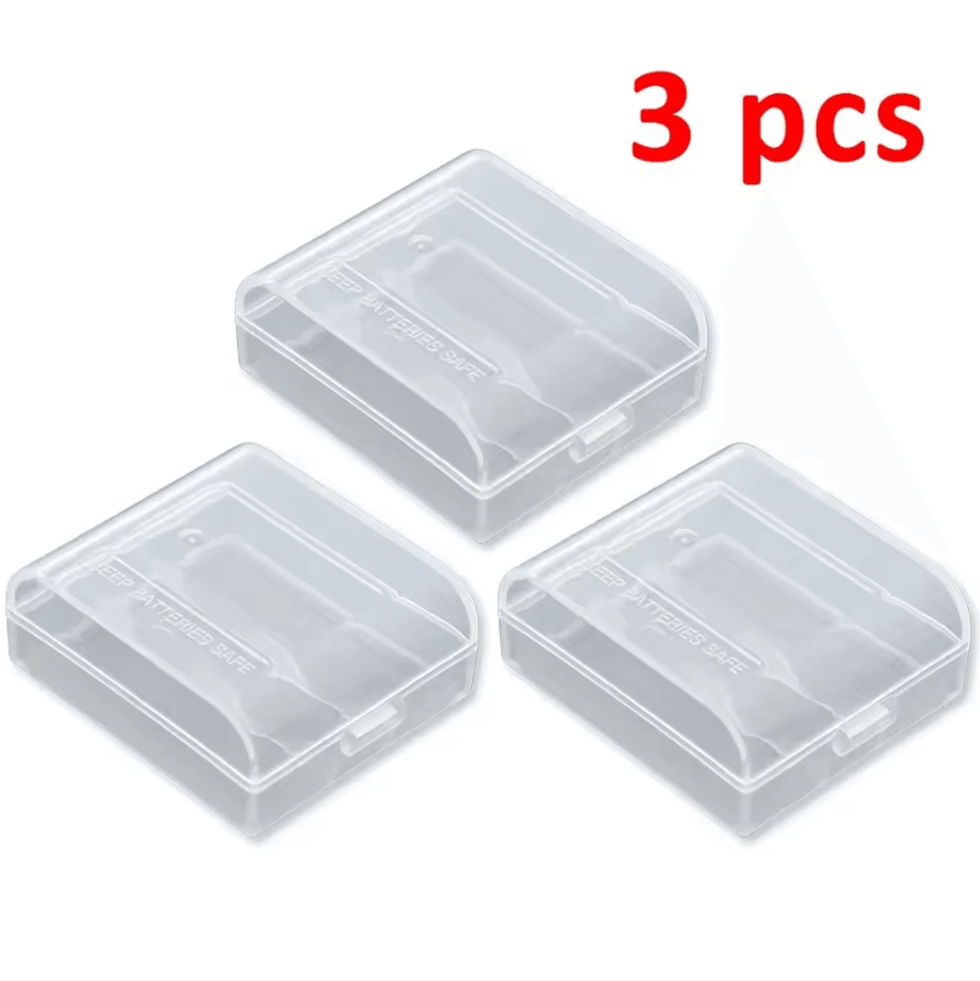 2Slot CR12316340 Battery Storage Case  Transparent Hard Protective Box 4