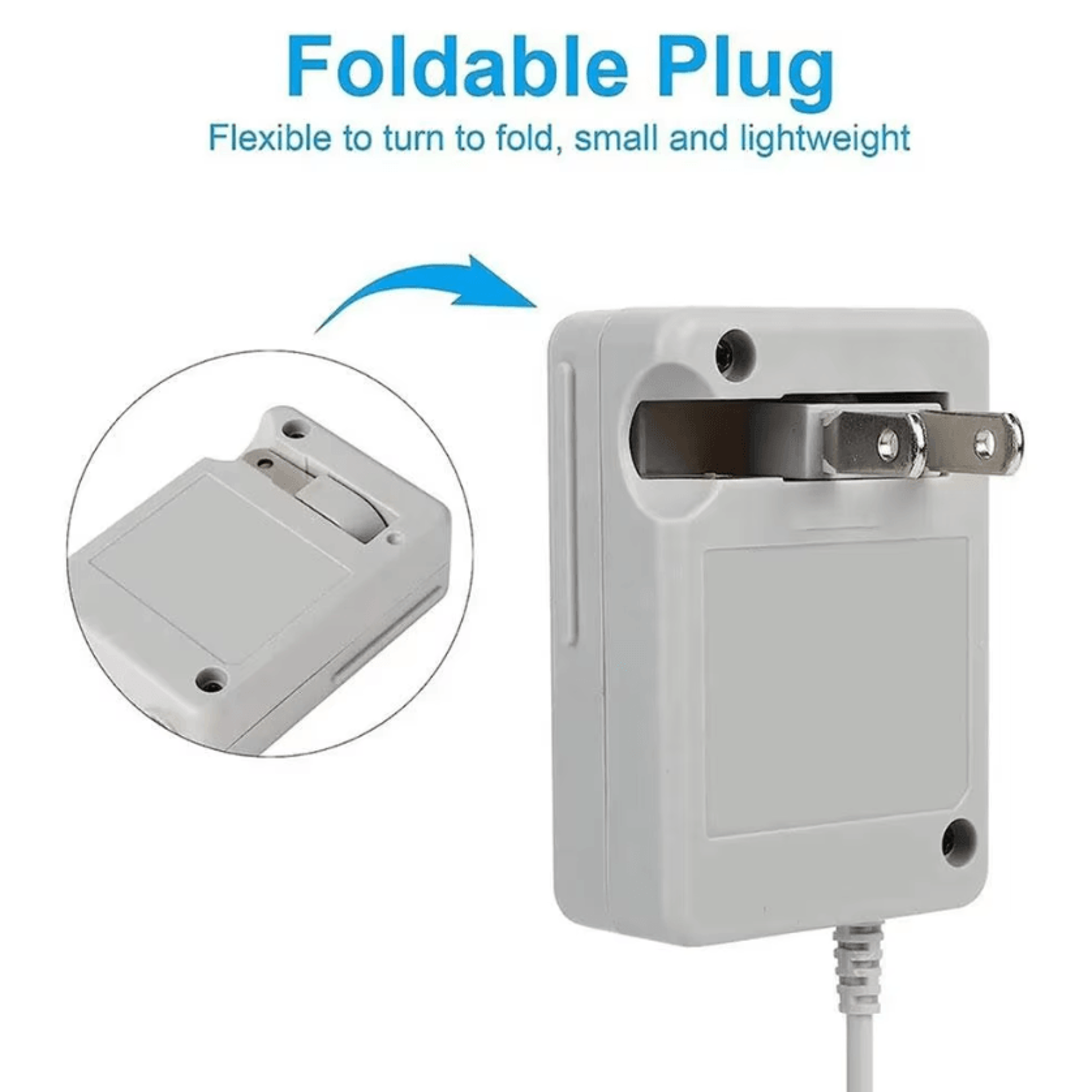 powerplay universal nintendo 3ds charger – ac adapter for 3ds / 2ds / dsi (us/eu plug)