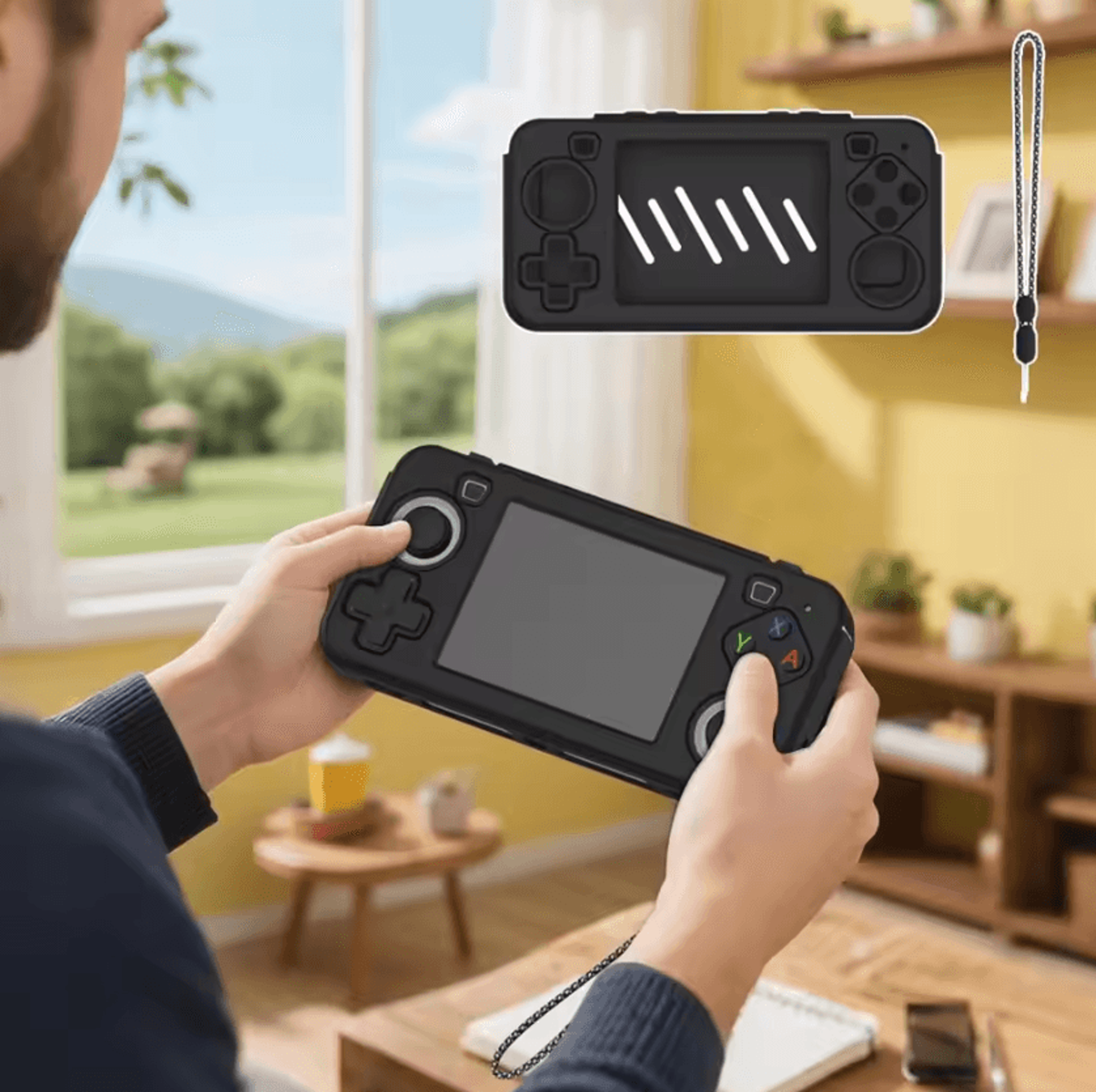 Shockproof Silicone Case For R36H  AntiScratch Retro Handheld Console Cover 1