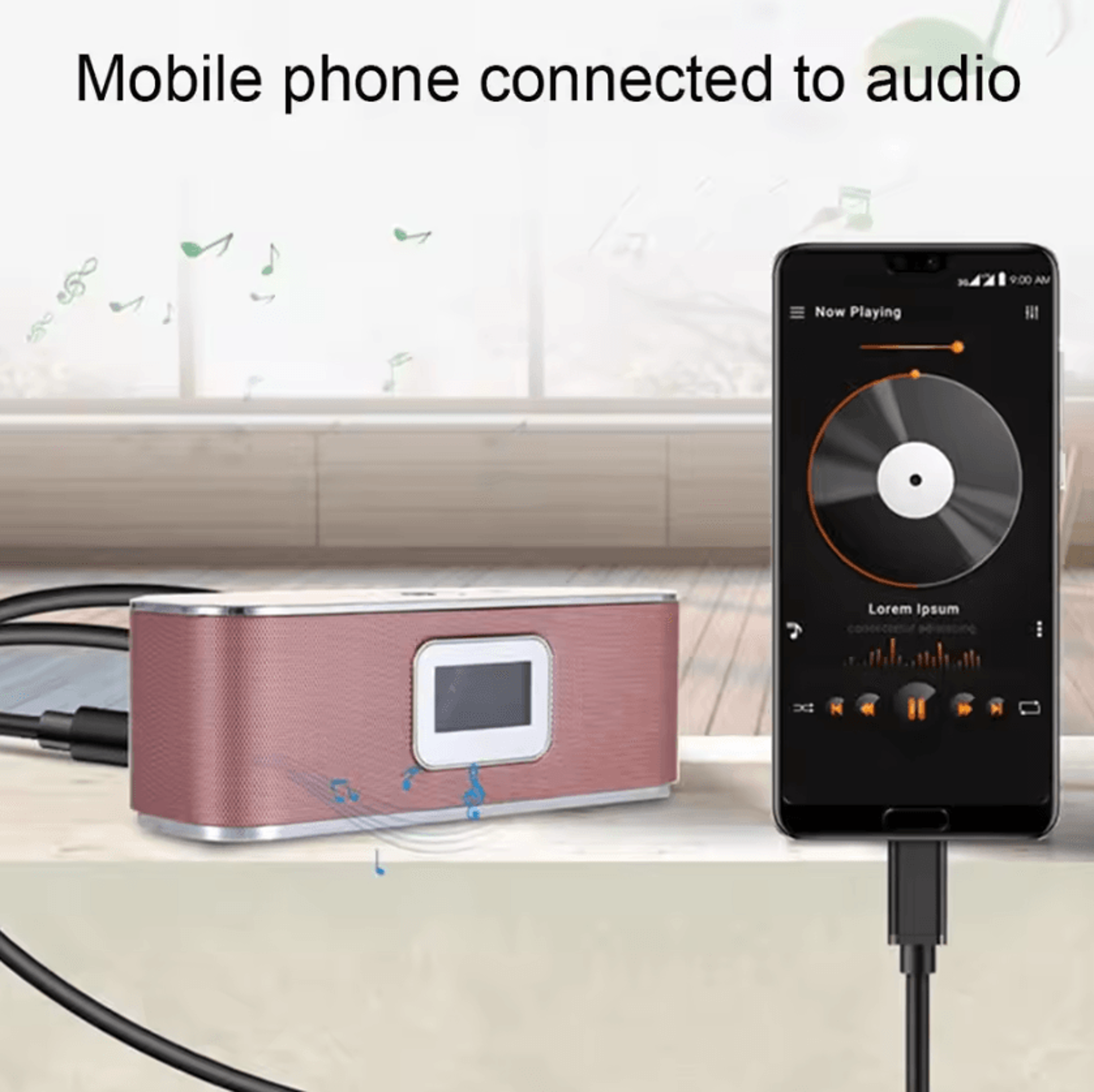 HiFi USBC To 35mm AUX Audio Cable  Universal TypeC Headphone Adapter For Xiaomi  Android 2