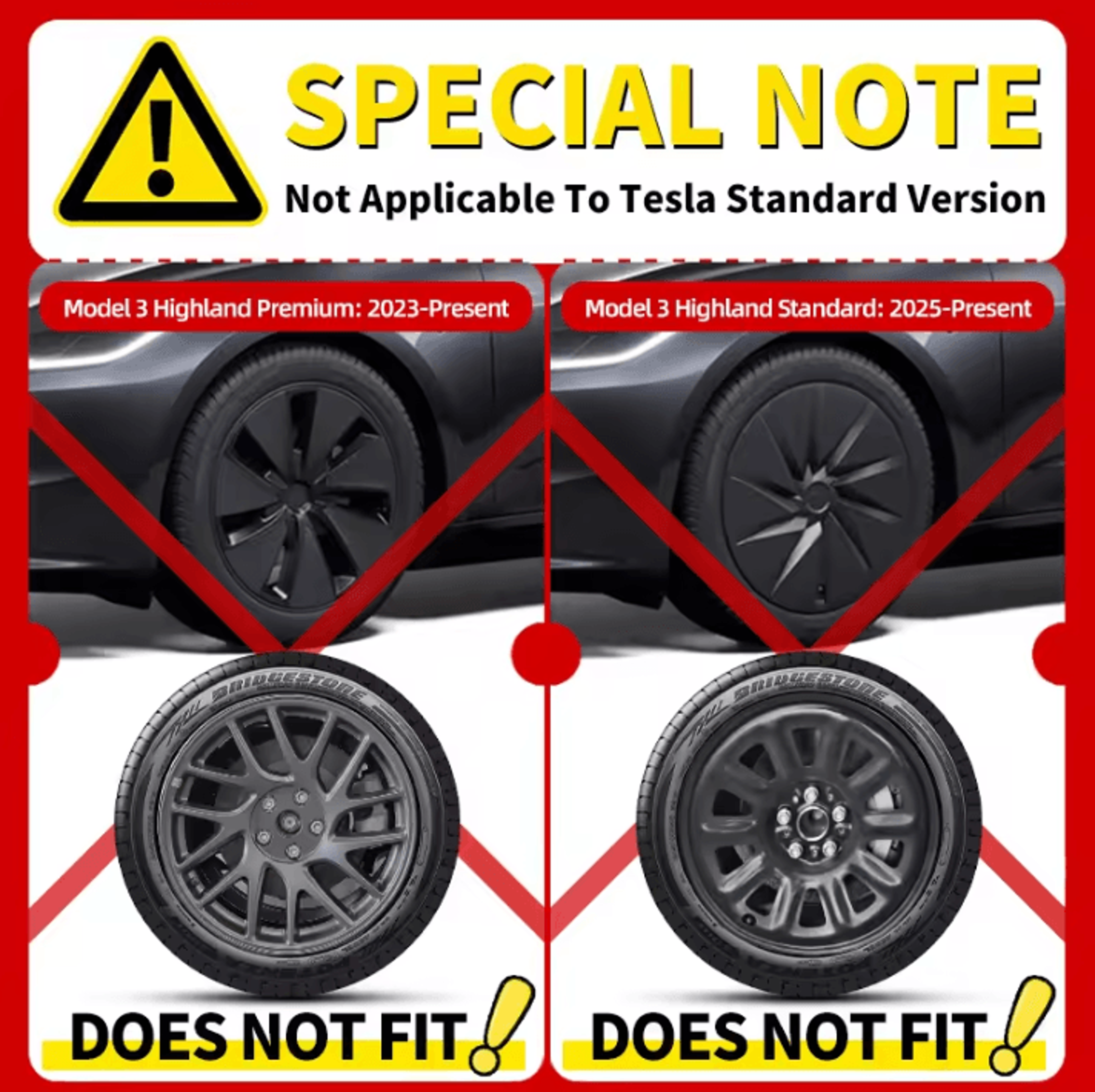 Tesla Model 3 Arachnid Style 18Inch Wheel Cover Set 2