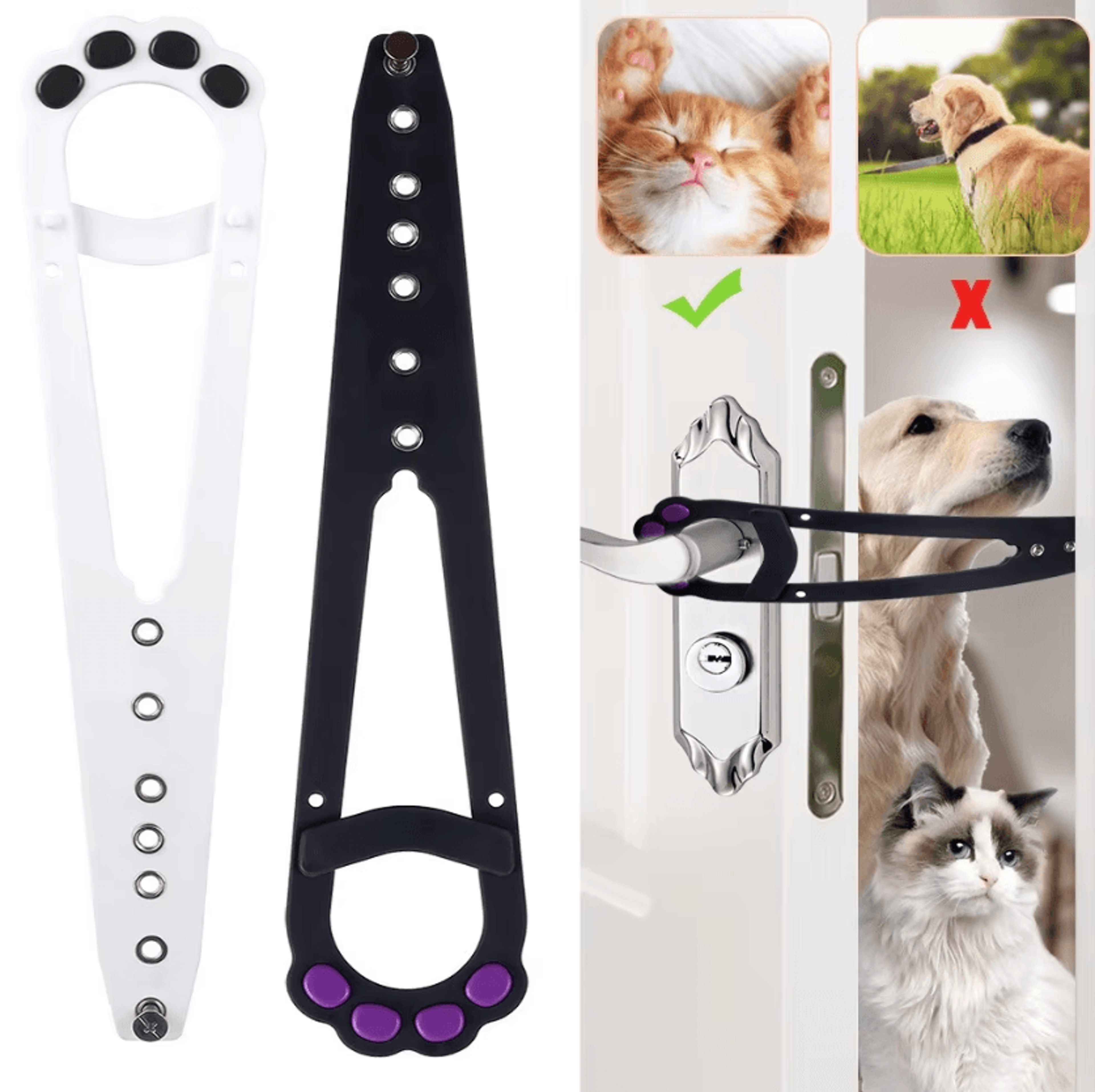 pawpass cat door holder – adjustable door stopper for easy pet access