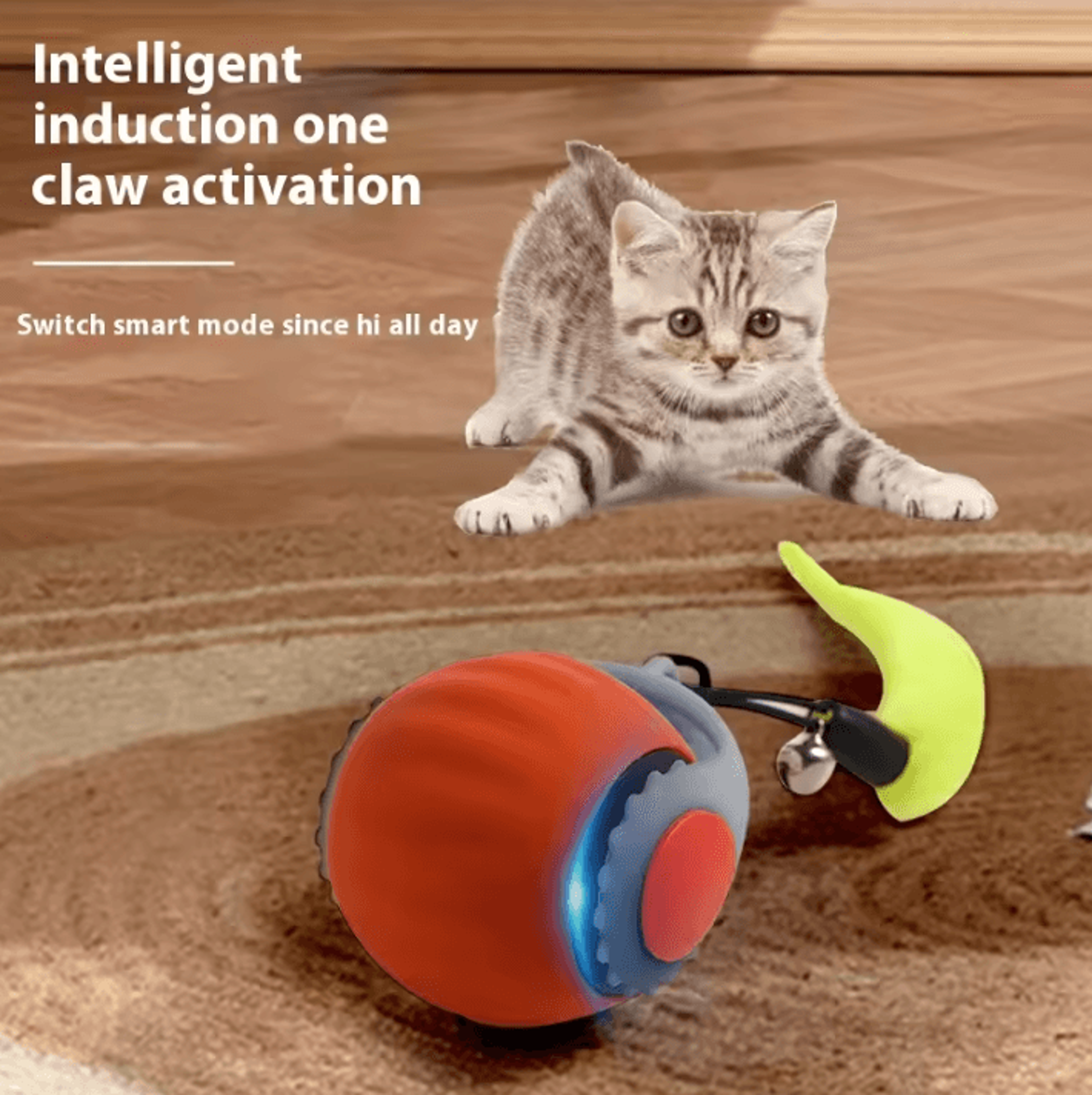 Smart Rolling Cat Ball Toy For Independent Play 1