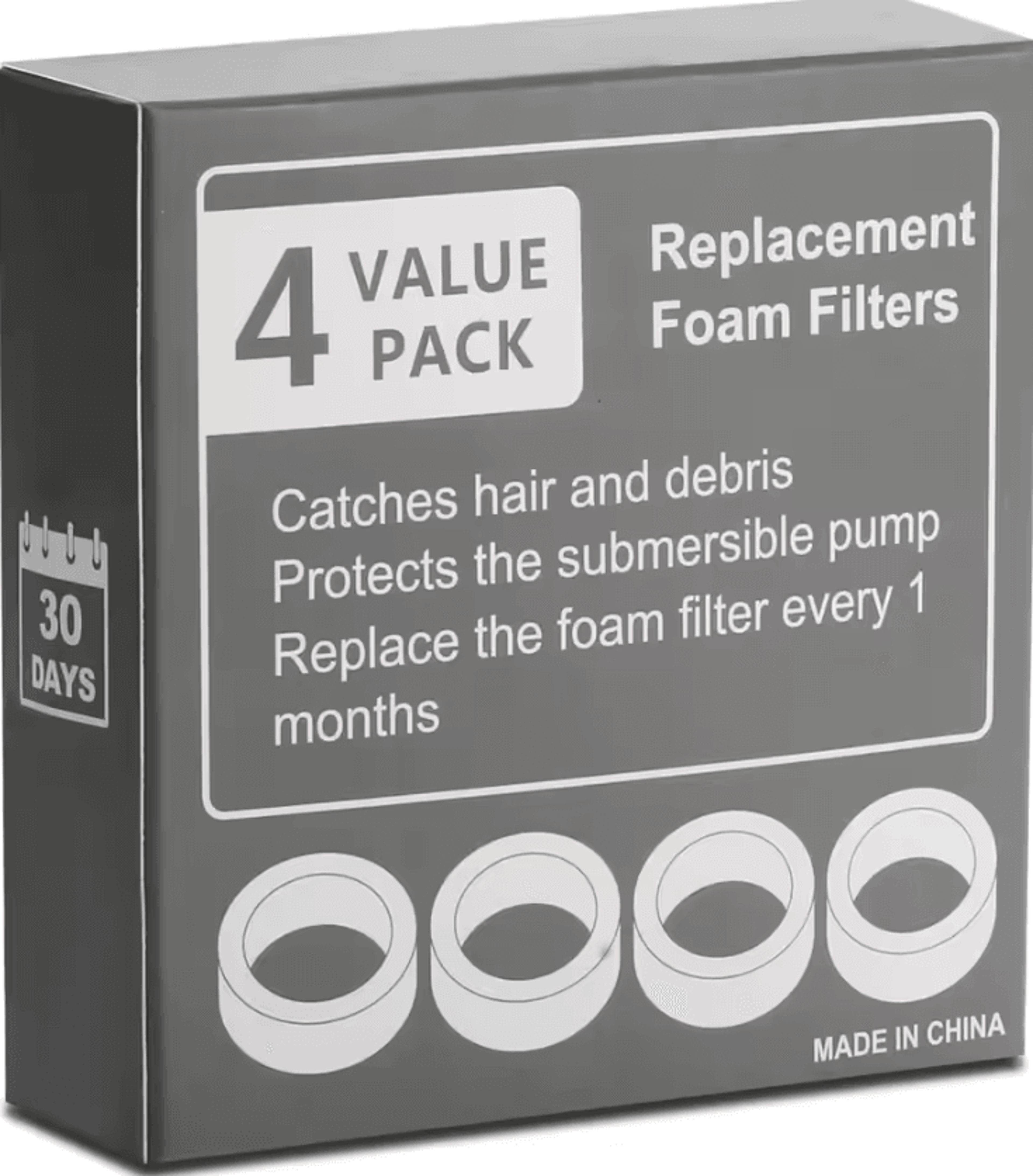 PurePump Foam Filter Replacement Set For Cat Water Fountains 4