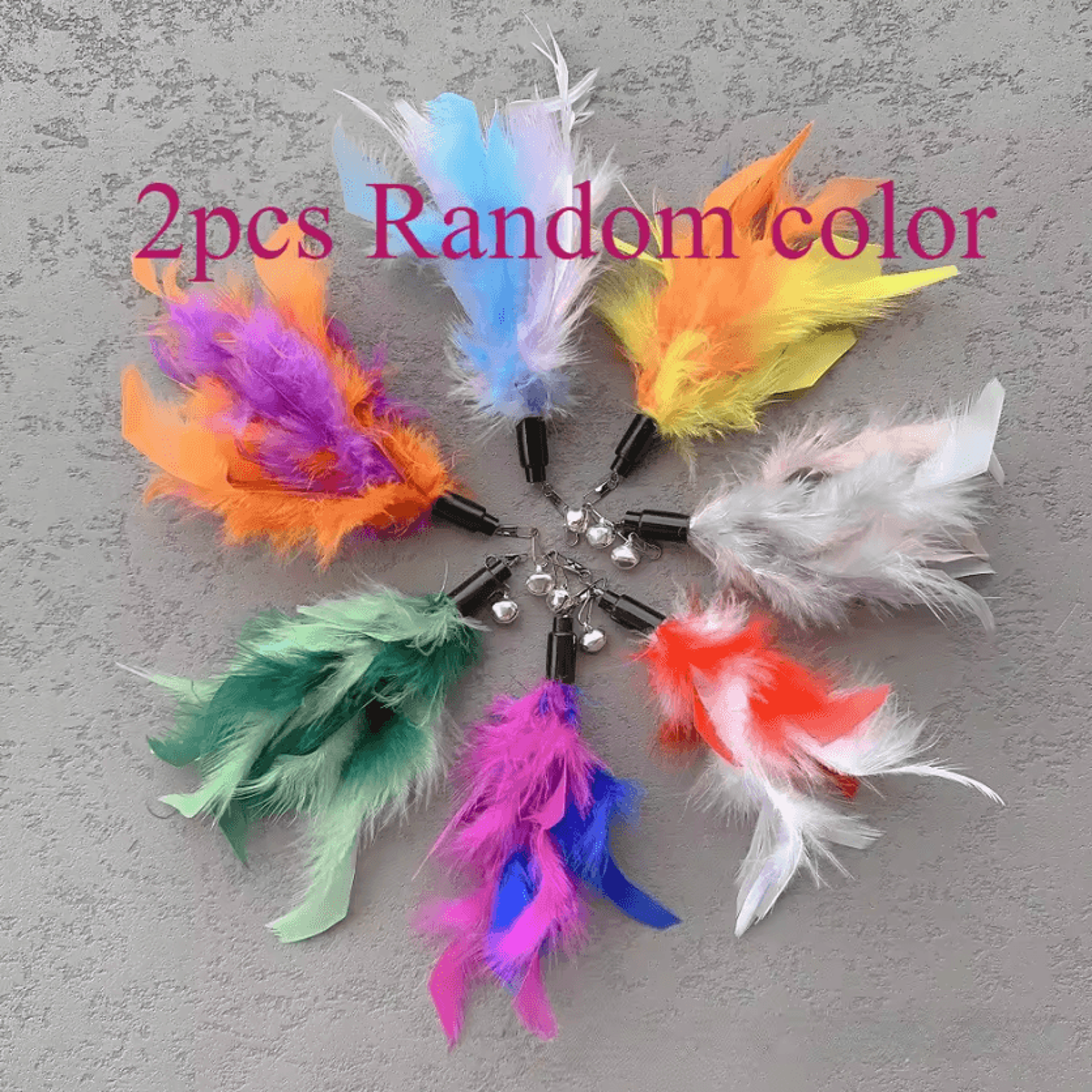 Interactive Feather Cat Toy Replacement Set  3PCS5PCS Refill Pack 5