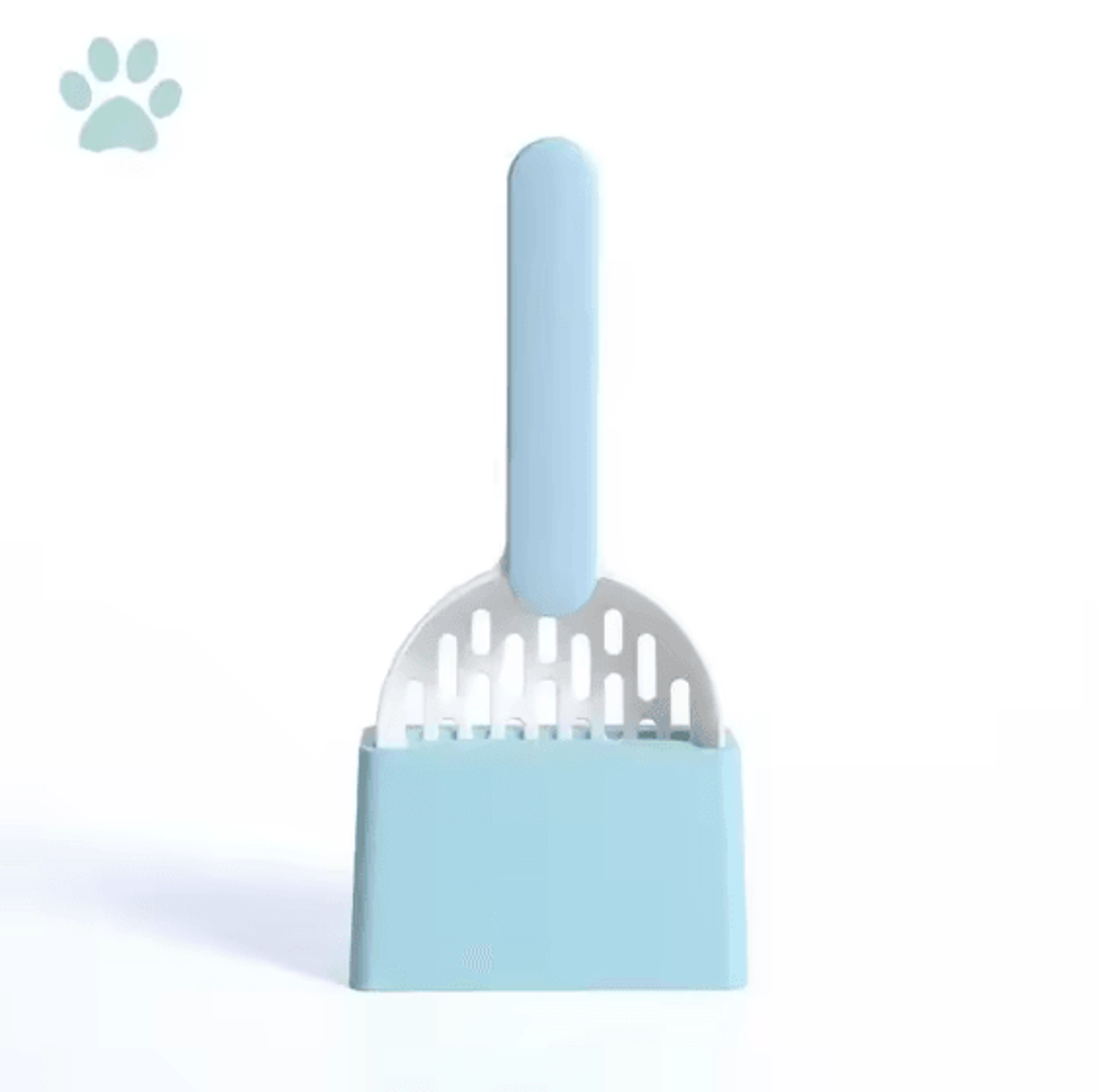 LongHandle Cat Litter Scoop Set With Storage Base 3