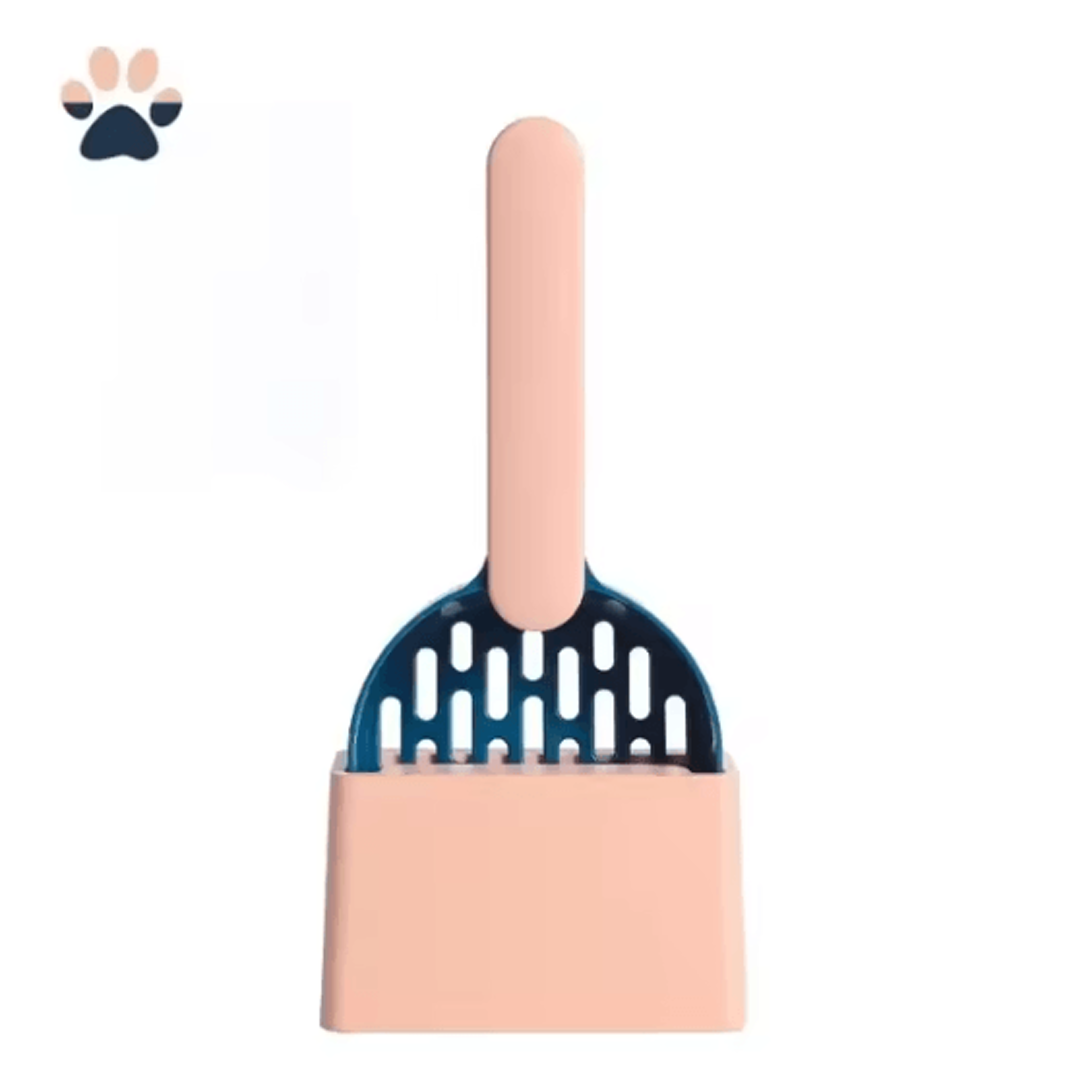 LongHandle Cat Litter Scoop Set With Storage Base 4