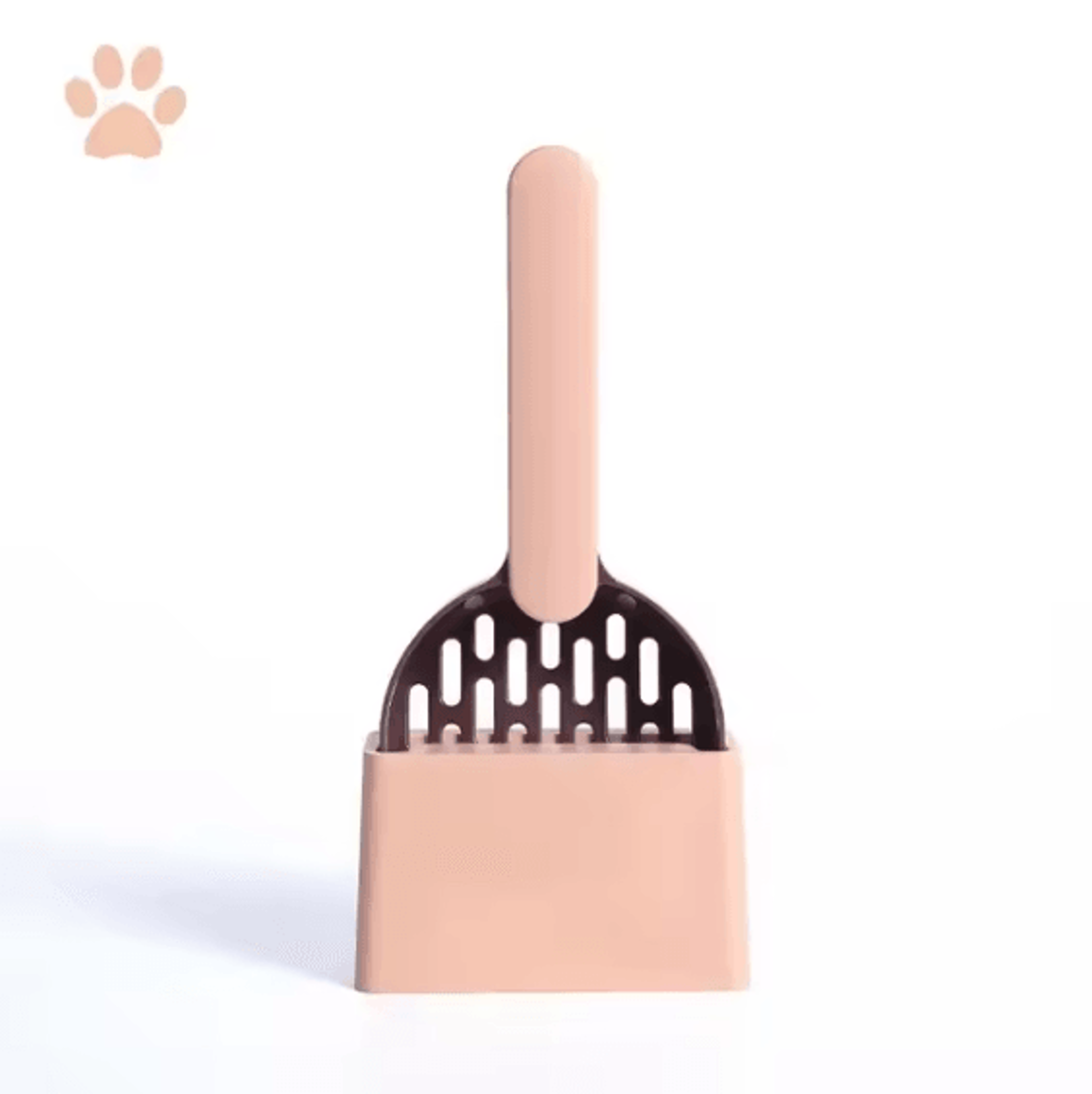 LongHandle Cat Litter Scoop Set With Storage Base 5