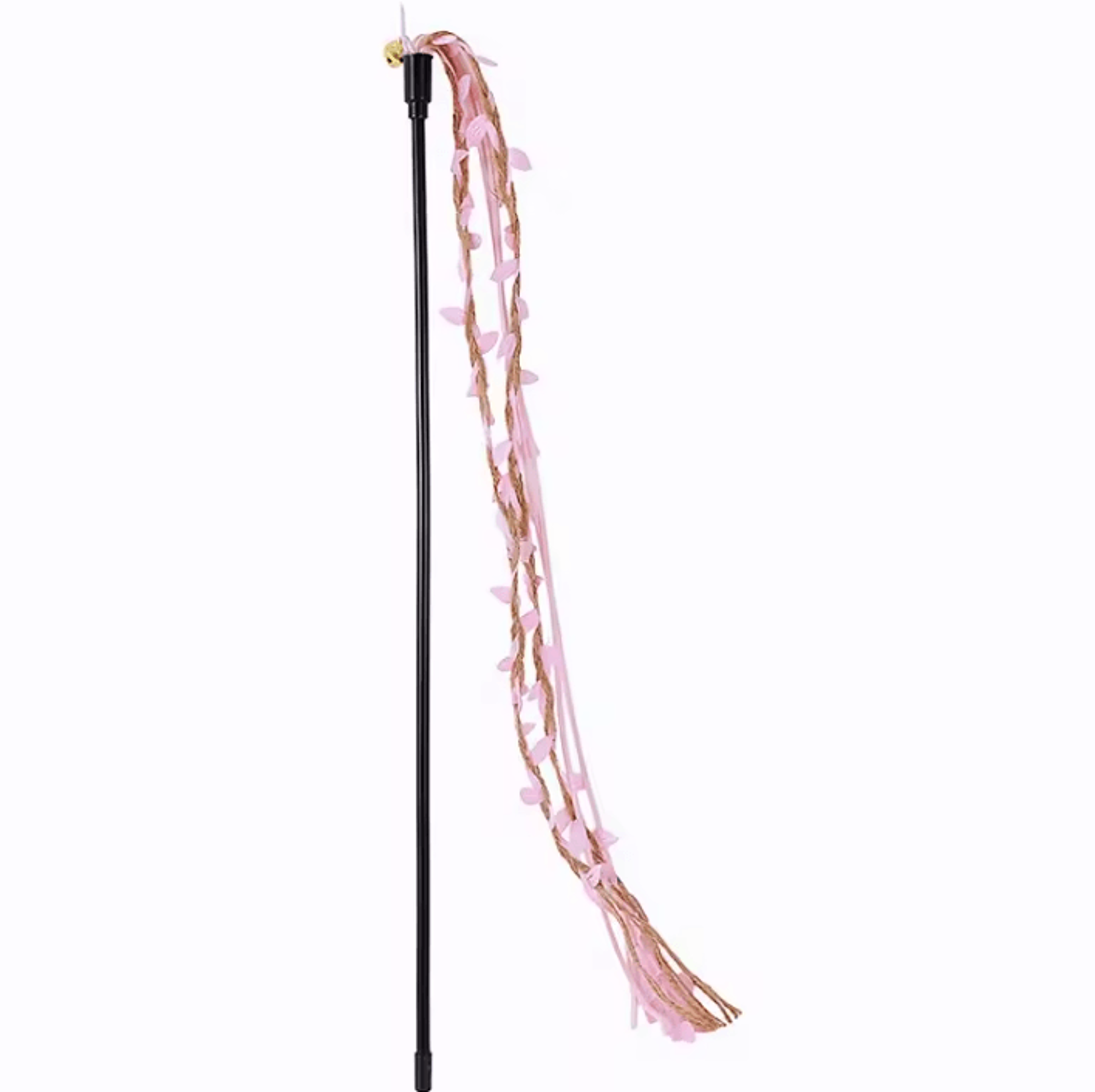 Interactive Rope Tassel Cat Teaser Wand With Bell 5