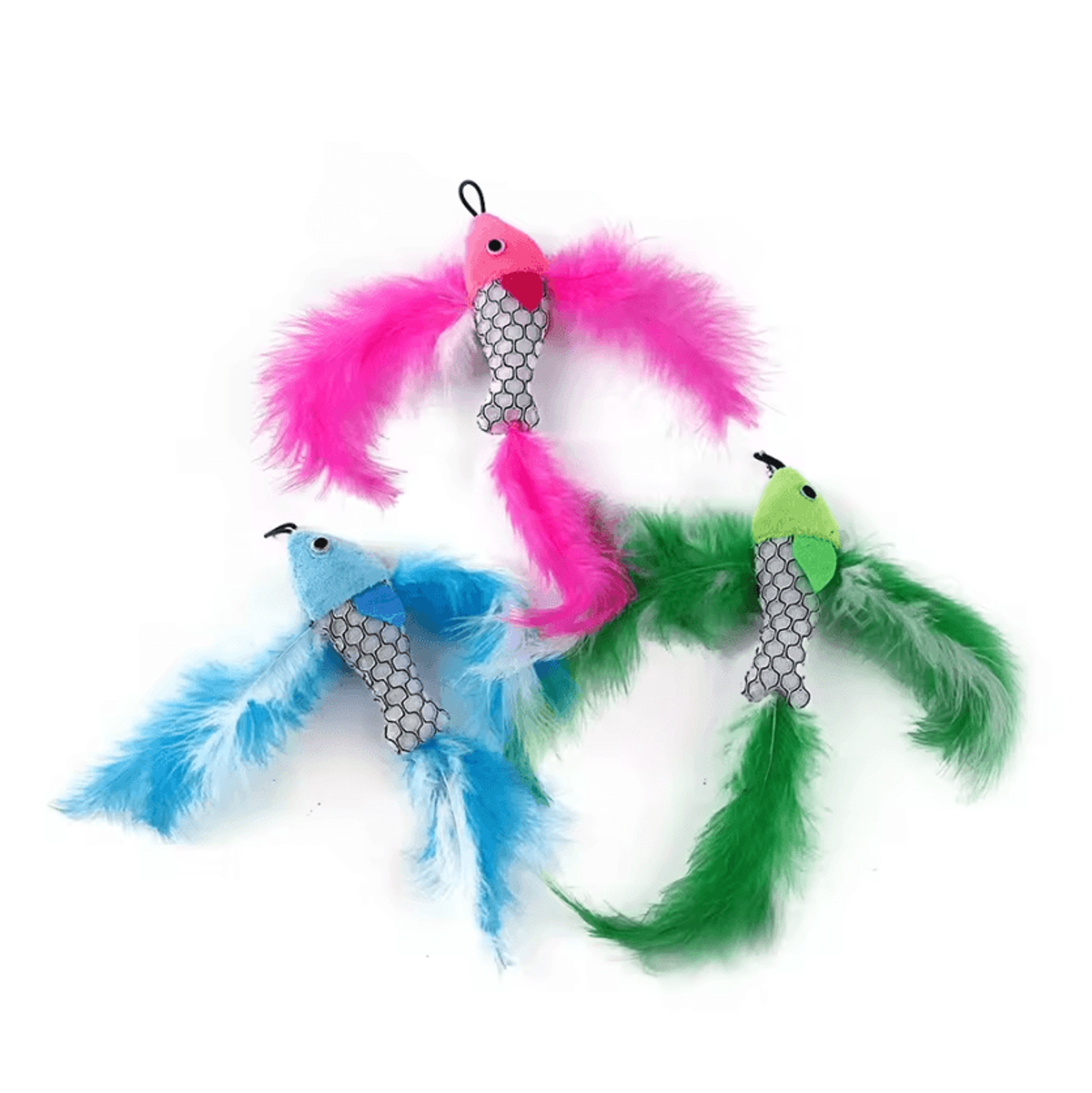 Flying Fish Plush Cat Wand Replacement Toy 1