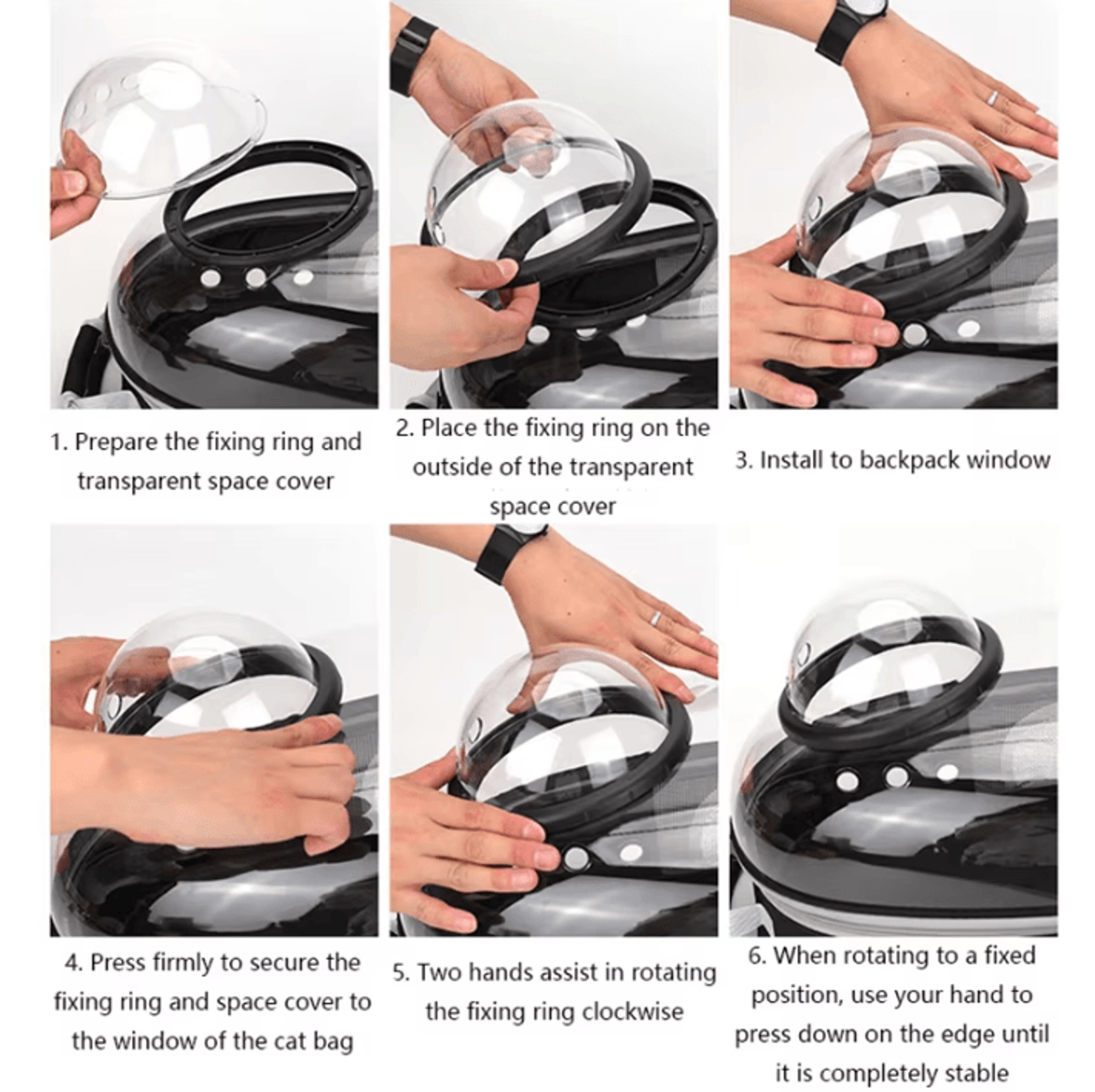 SpaceView Transparent Pet Carrier Backpack 1