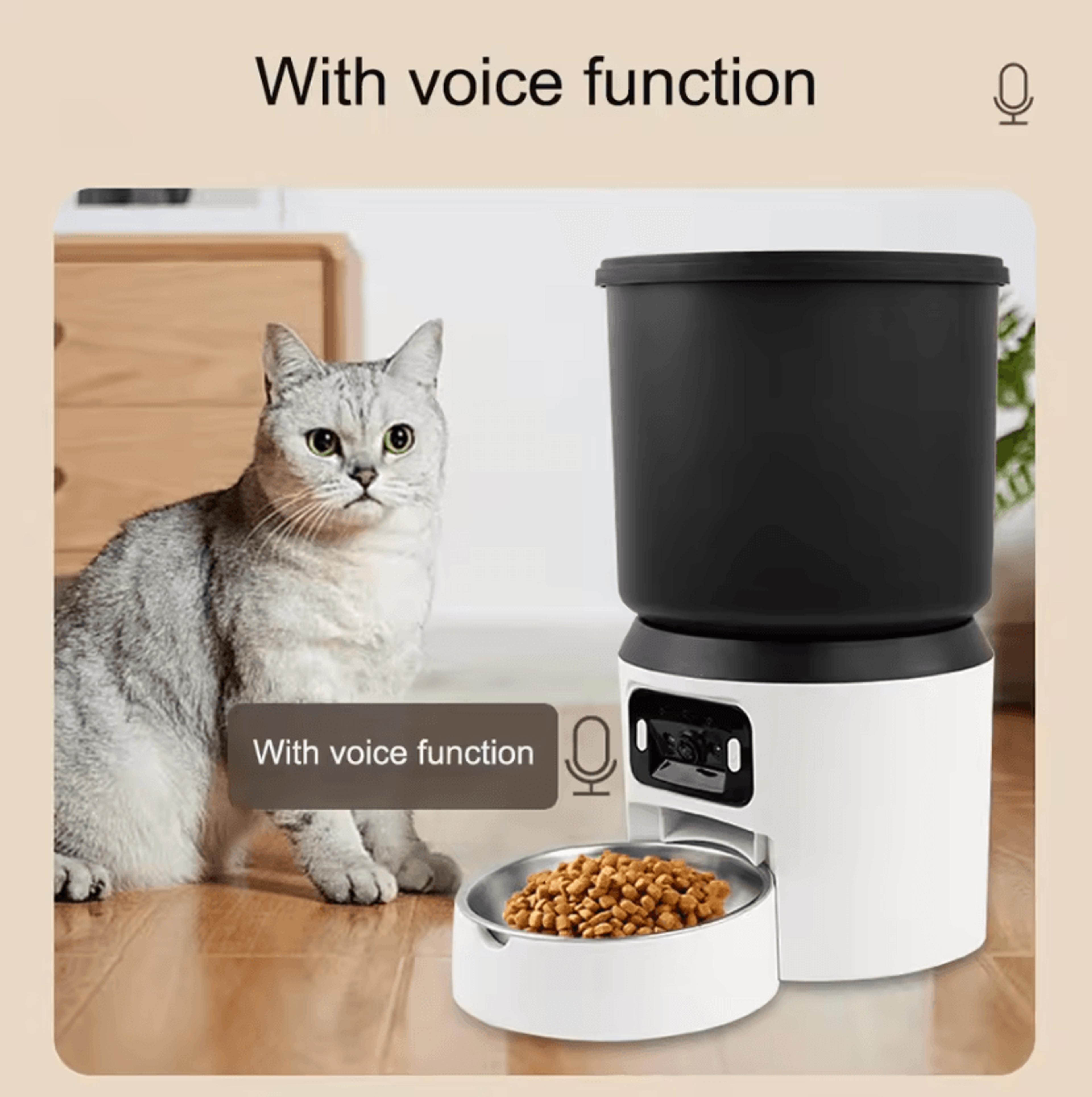 SmartServe 4L Automatic Pet Feeder With HD Camera 1