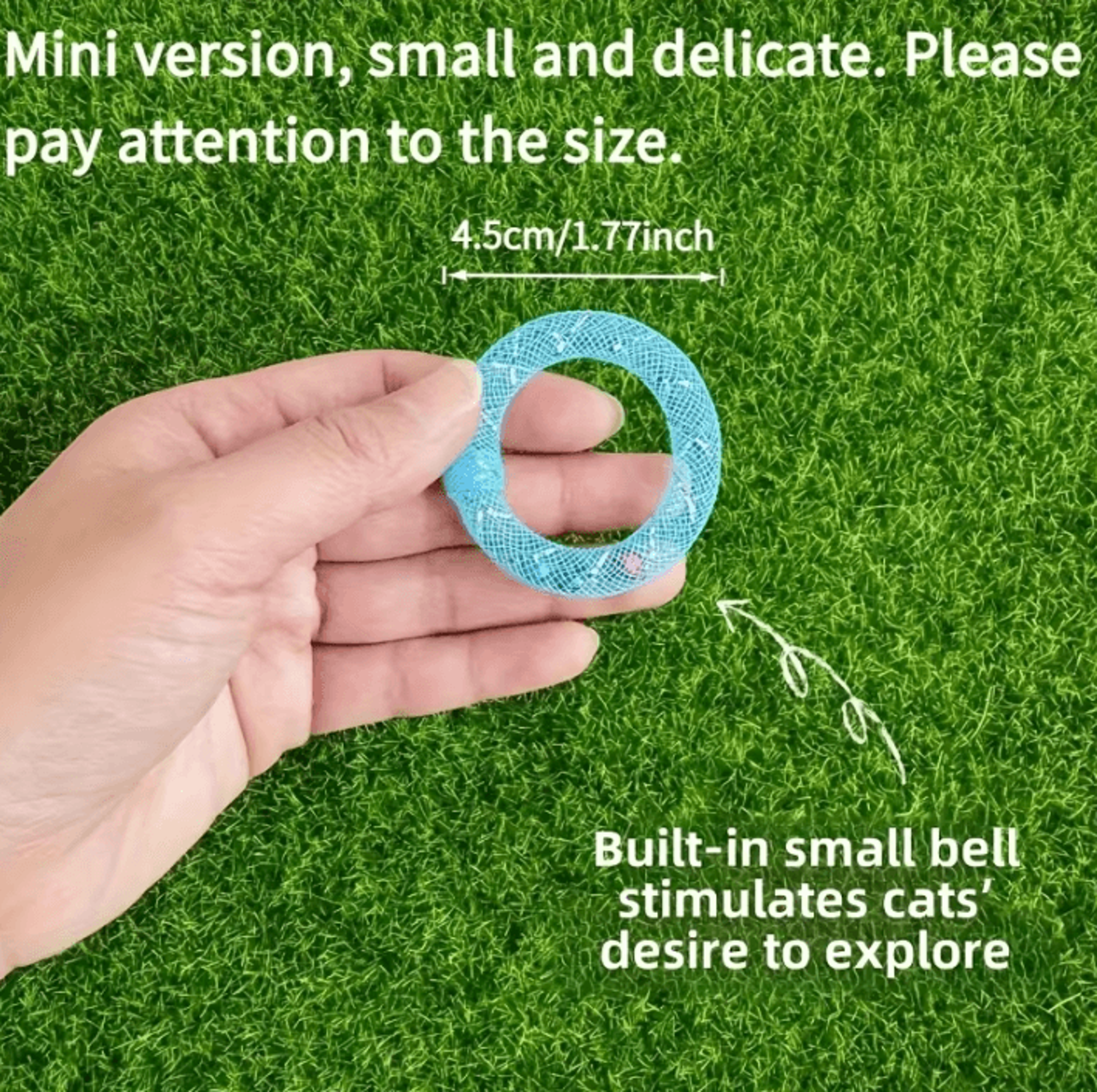 DonutBounce Bell Spring Cat Toy 3