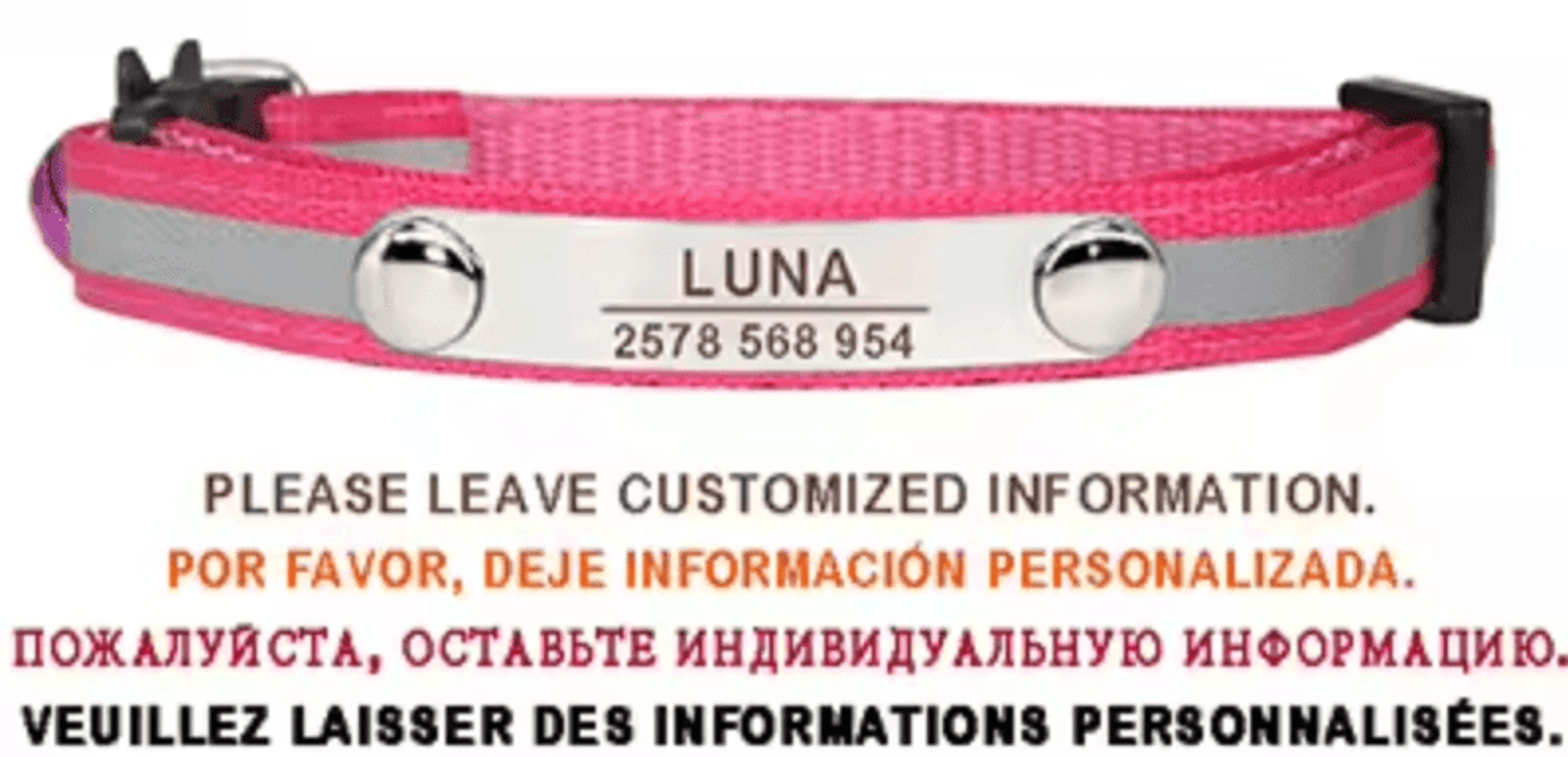 SafeGlow Personalized Reflective Cat Collar 5
