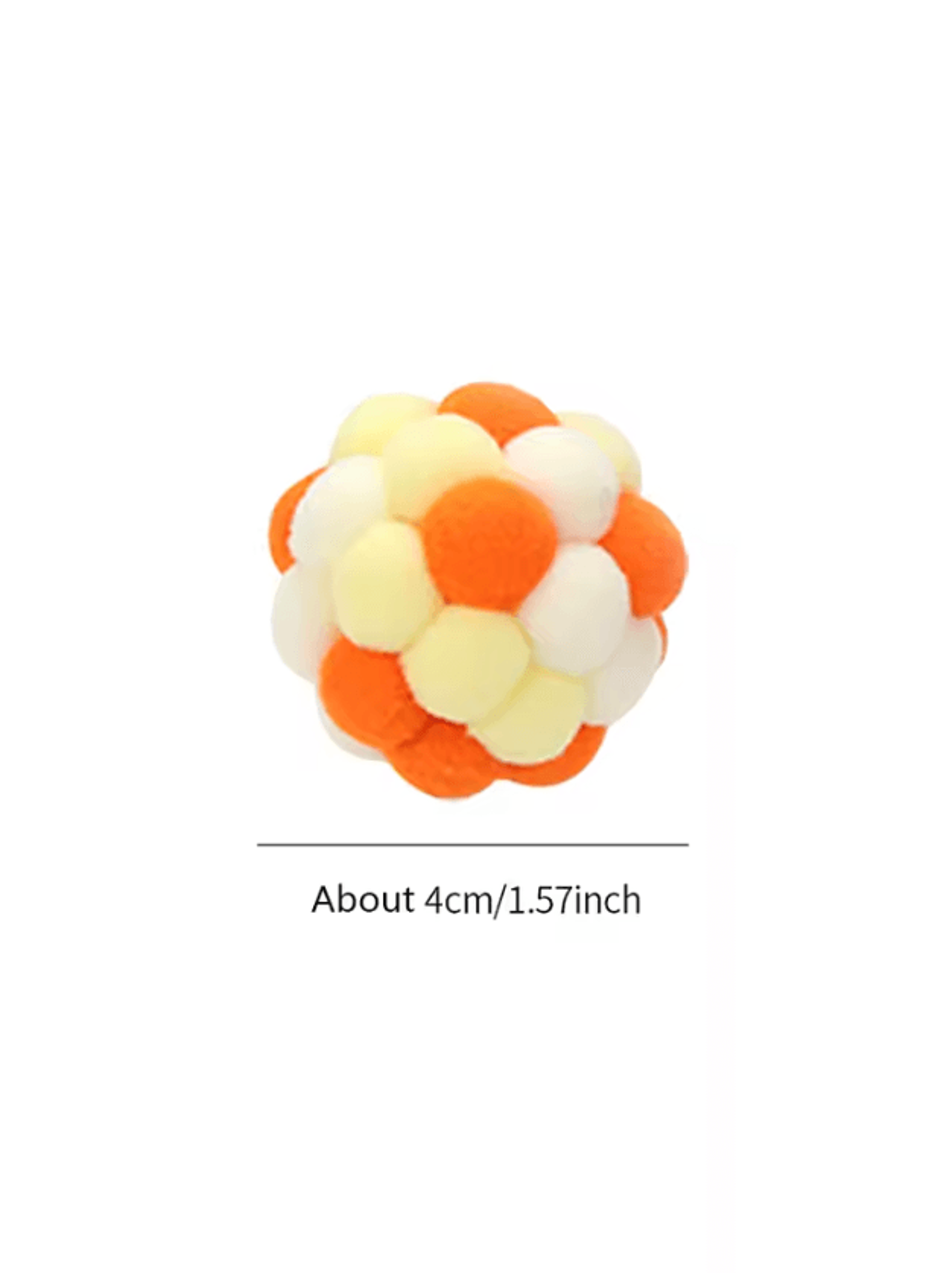 RainbowBounce Handmade Bell Ball Cat Toy 4