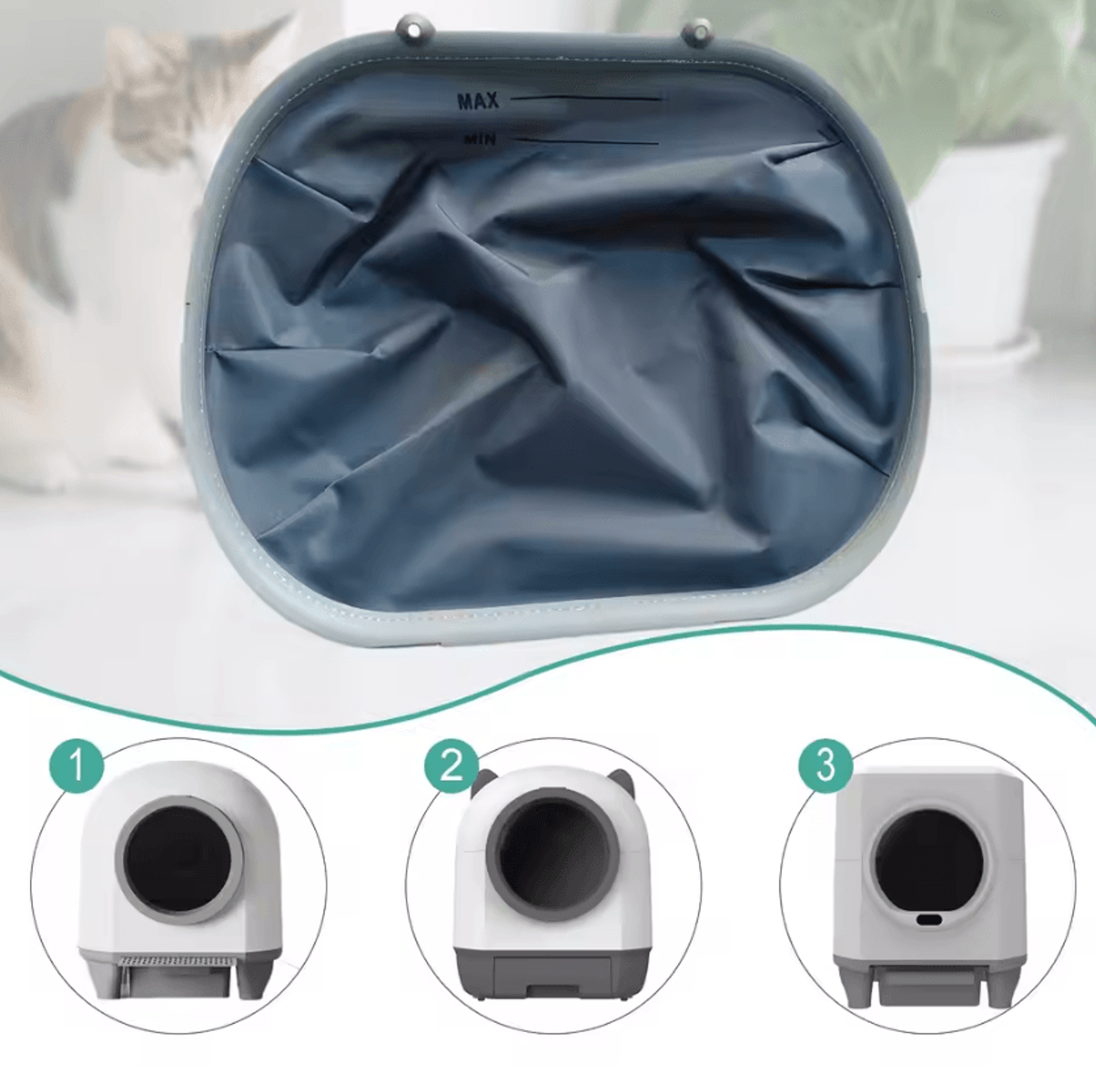 TripleGuard Smart Litter Box Protection Mat 2