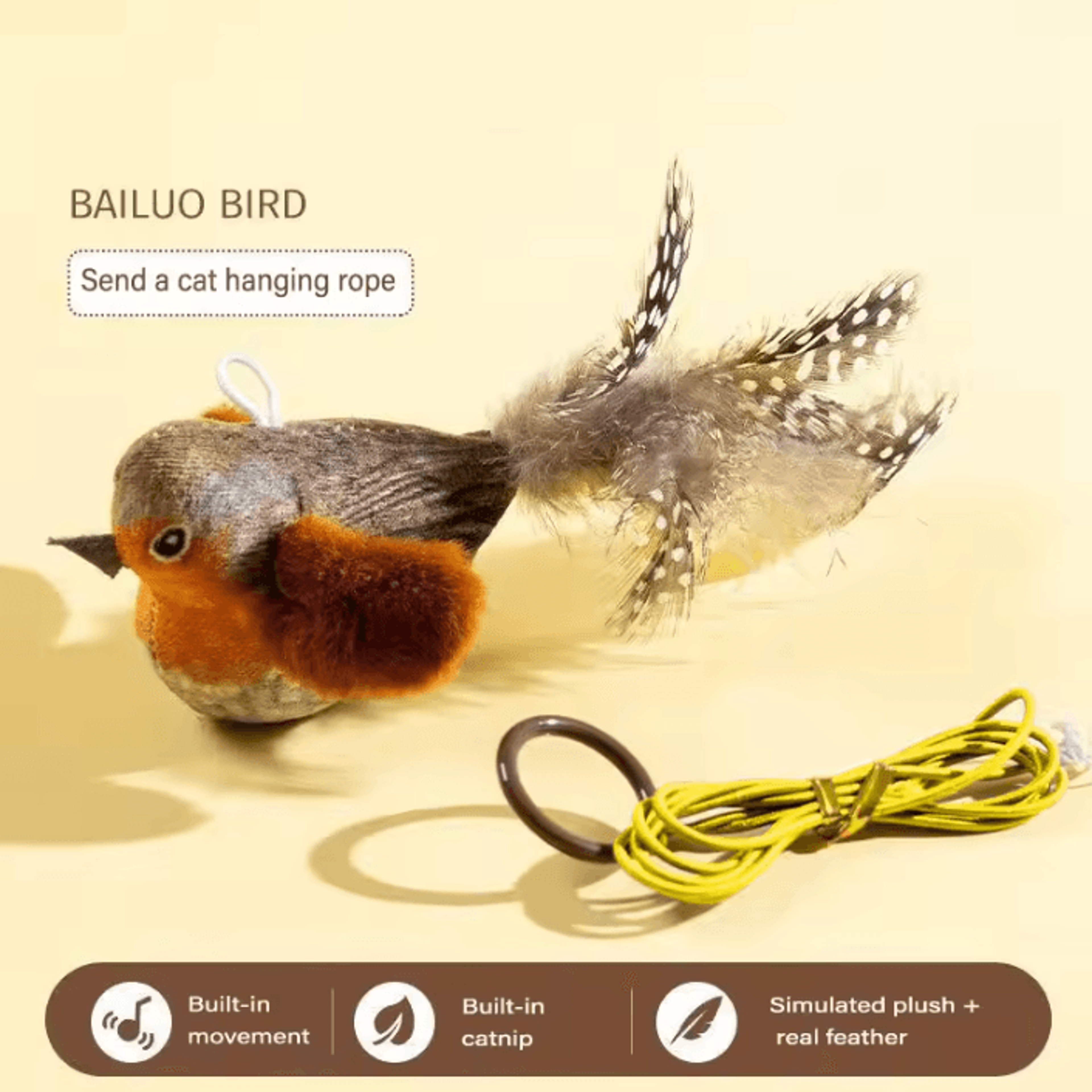 ChirpyBird Interactive Sound Cat Toy 3