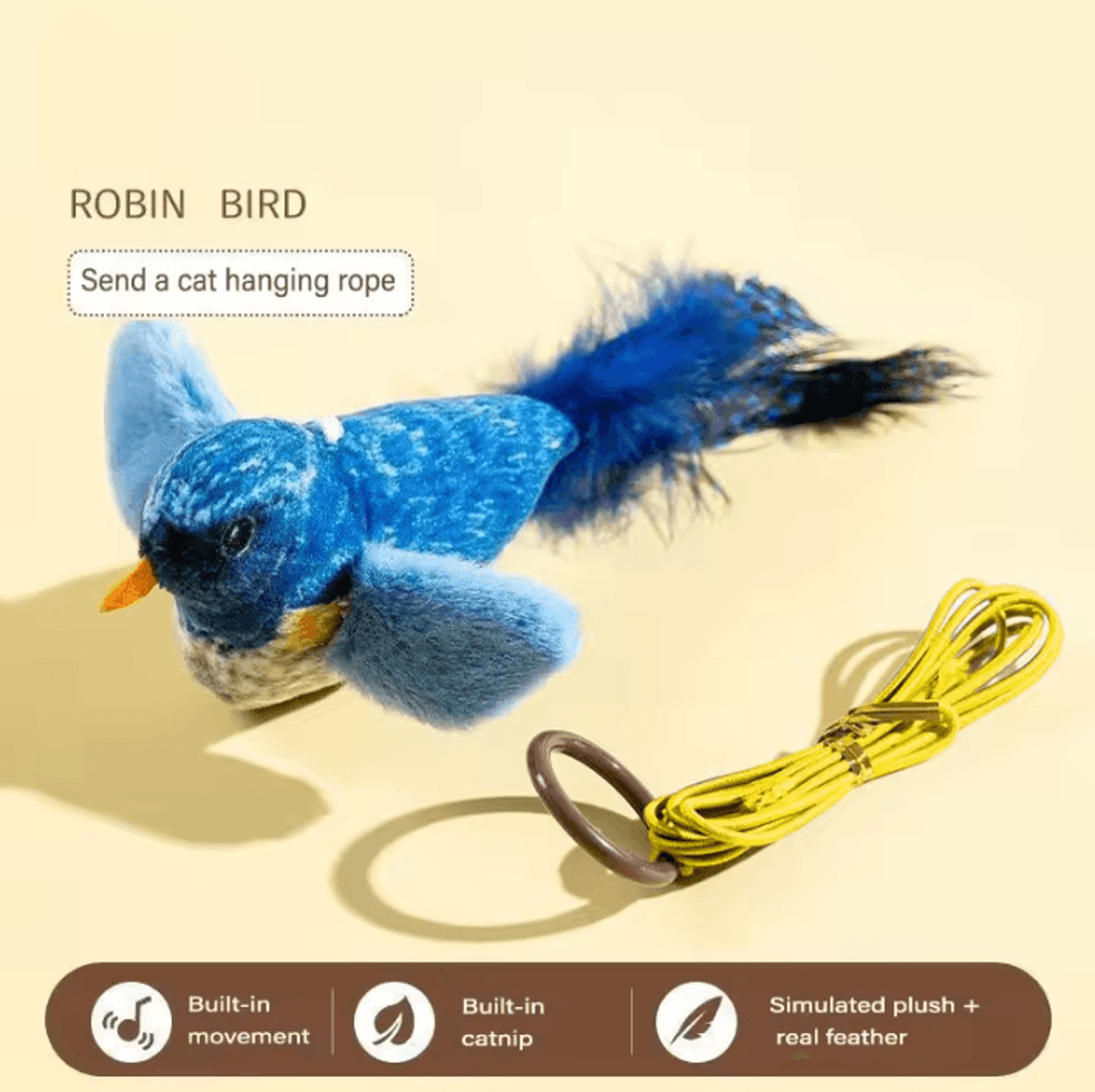 ChirpyBird Interactive Sound Cat Toy 4