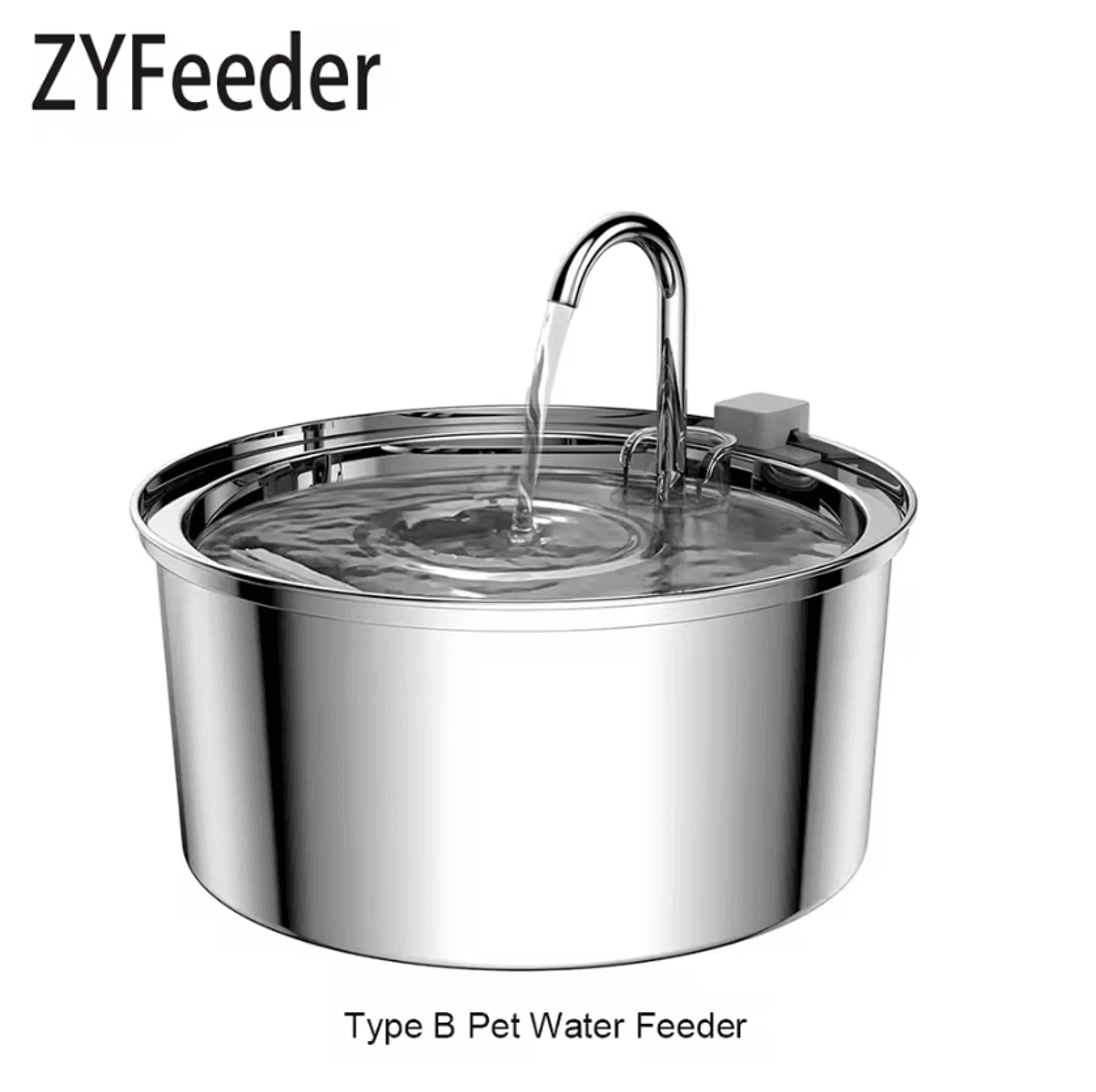 AquaSense 32L Rechargeable Stainless Steel Pet Water Fountain 3