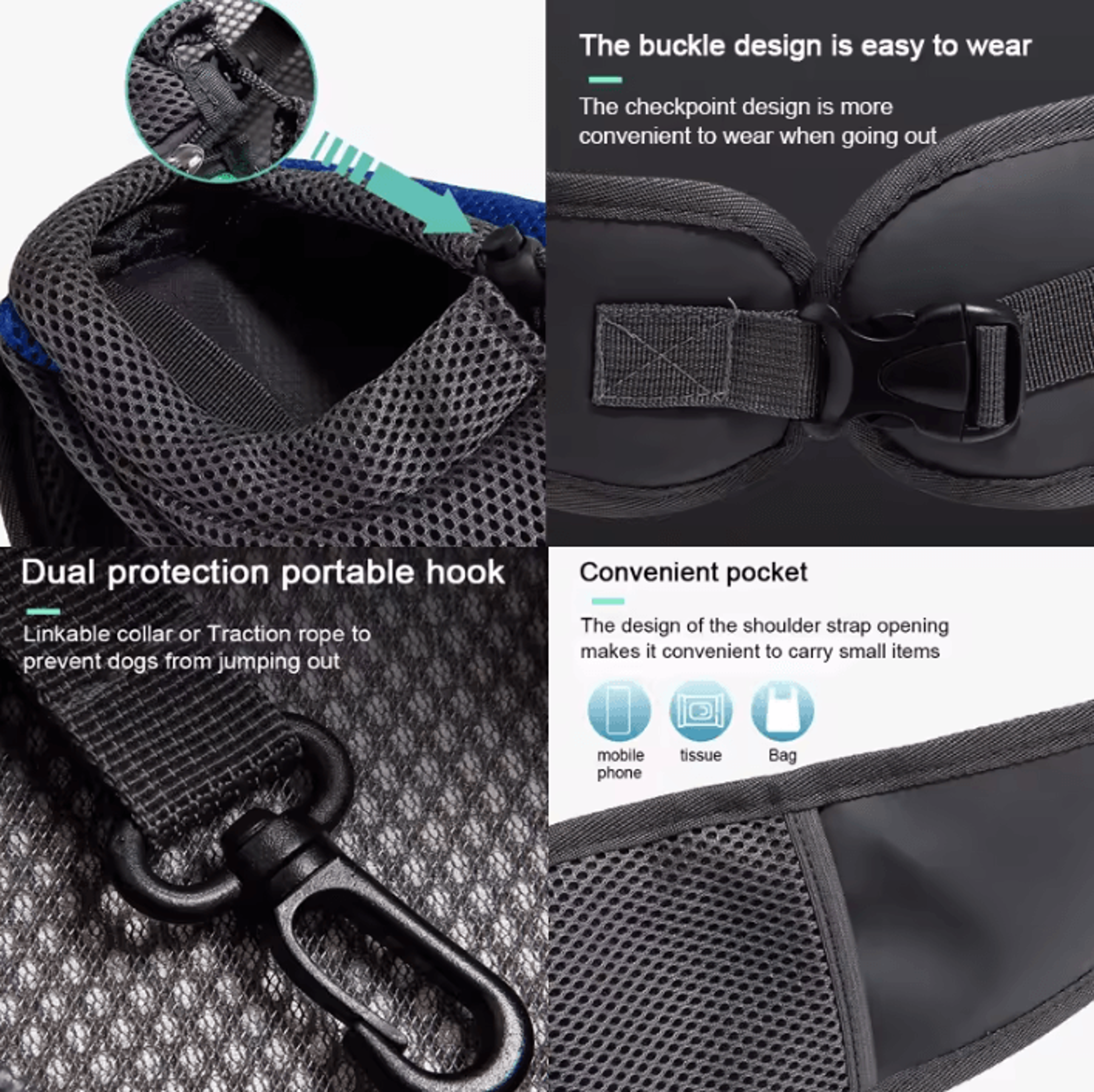 CozyTrail Mesh Pet Carrier Backpack  Shoulder Sling Bag 1